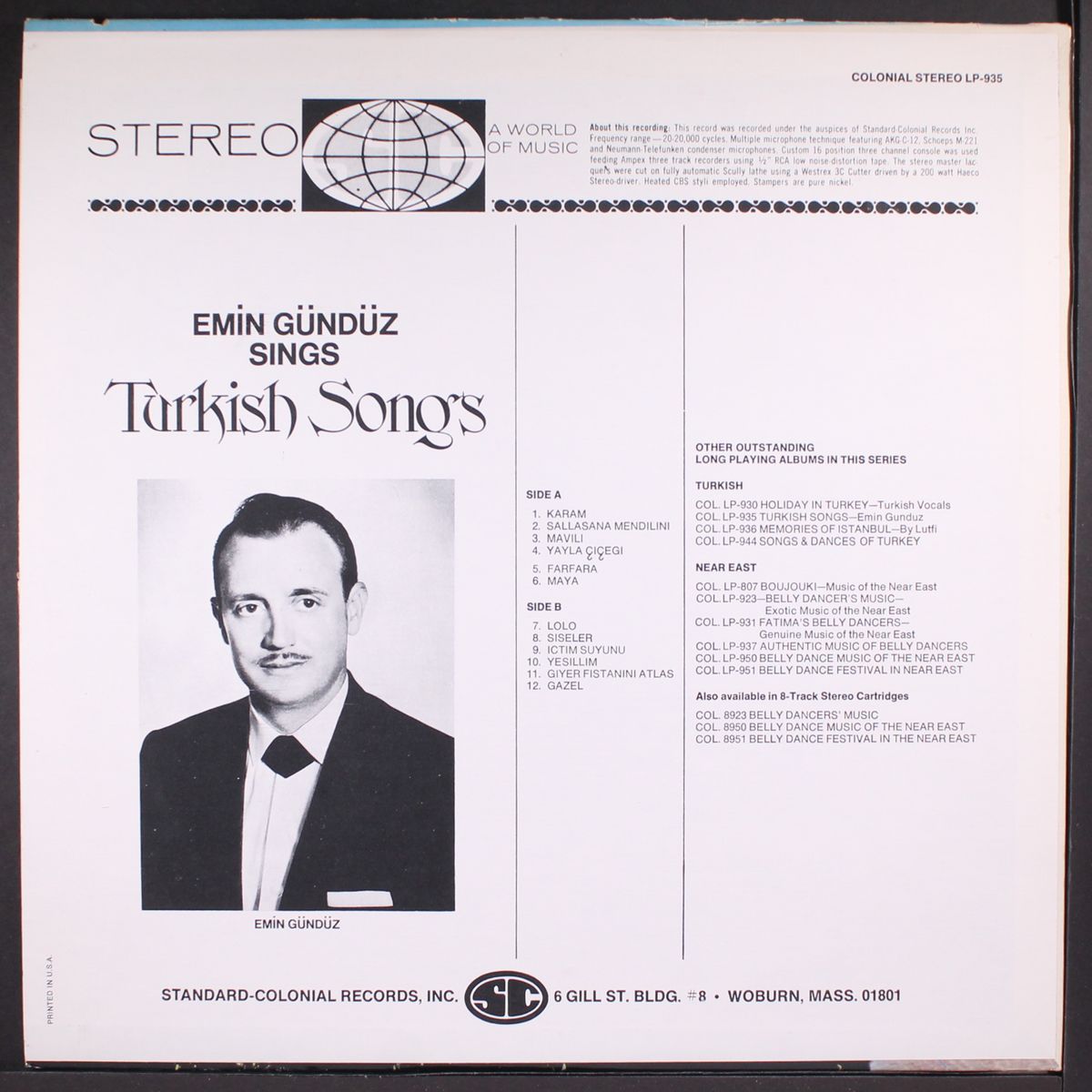 sings turkish songs by EMIN GUNDUZ