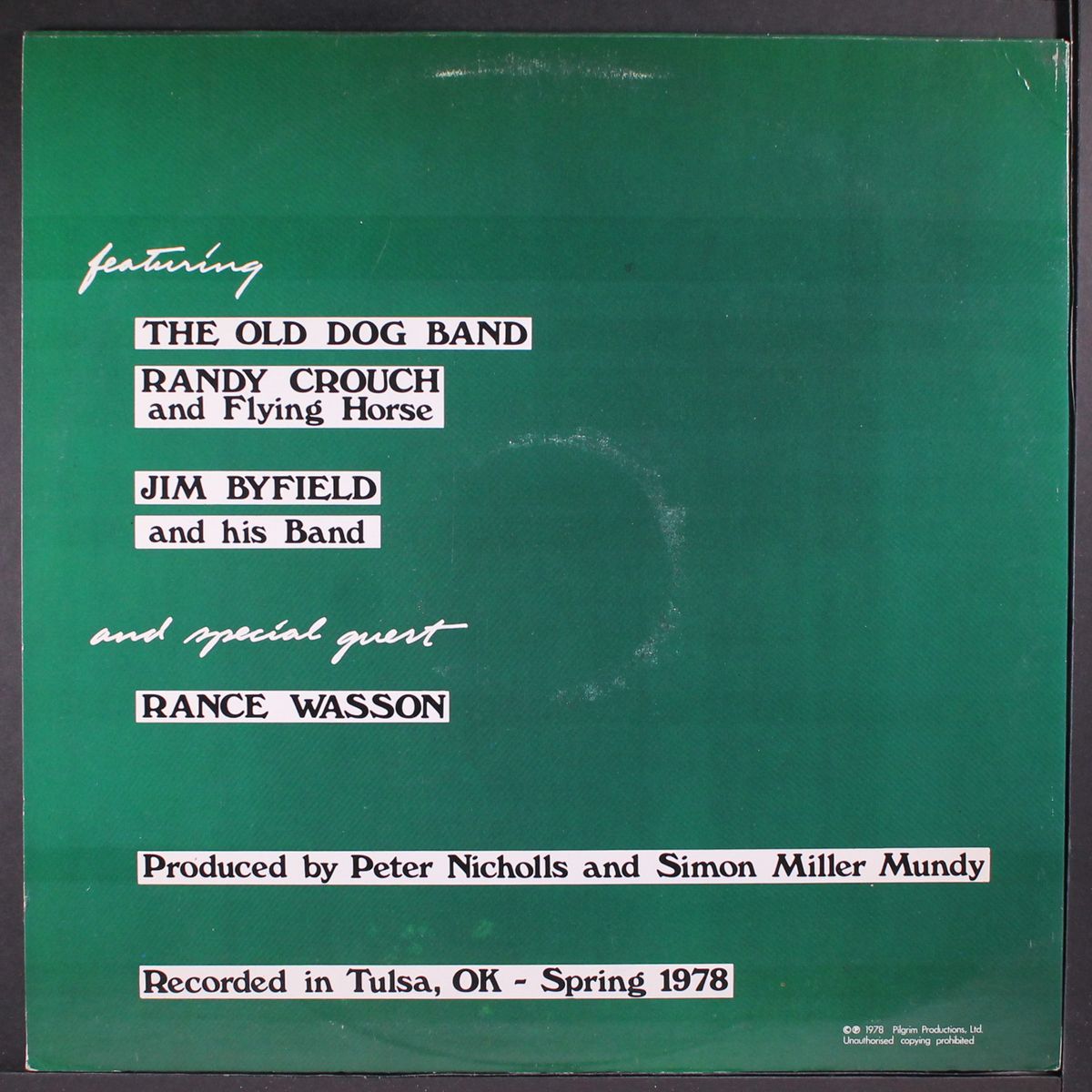 the green album by JIM BYFIELD & HIS BAND & OTHERS