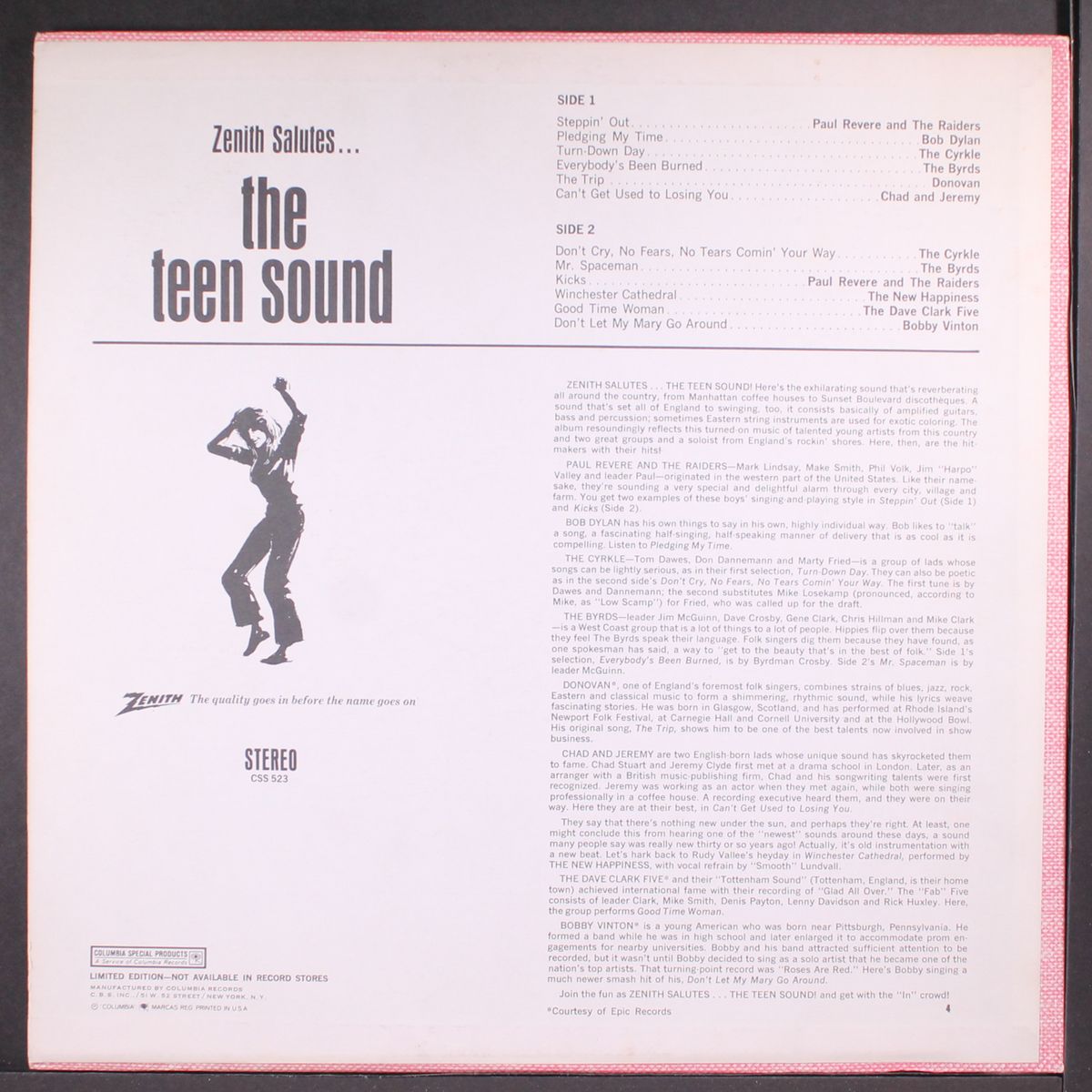zenith salutes...the teen sound by VARIOUS