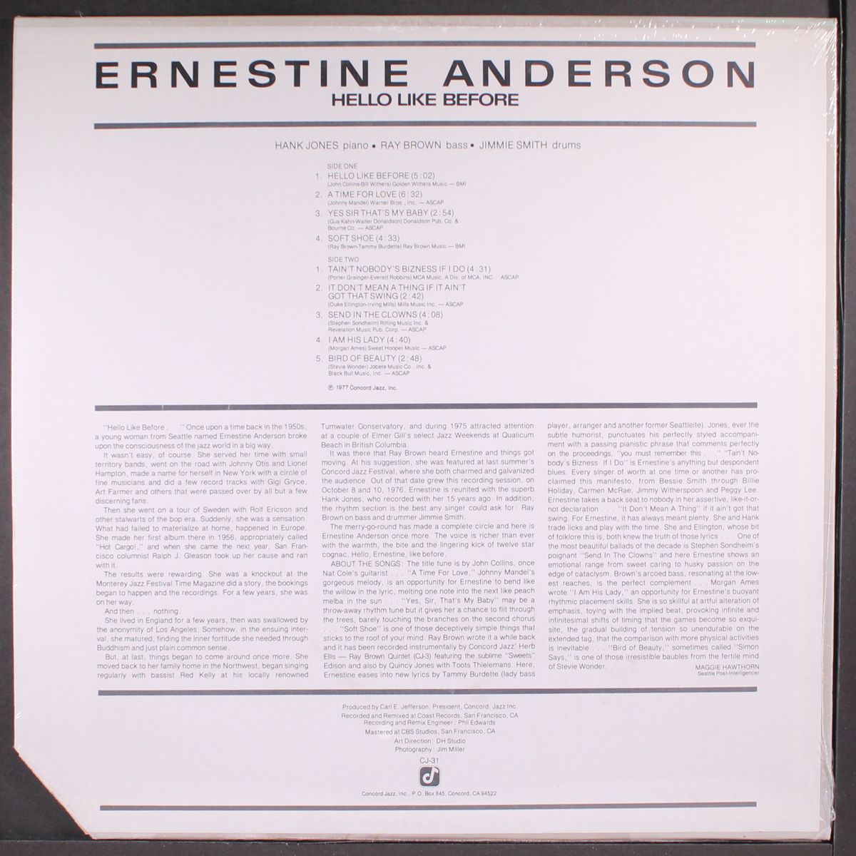 hello like before by ERNESTINE ANDERSON