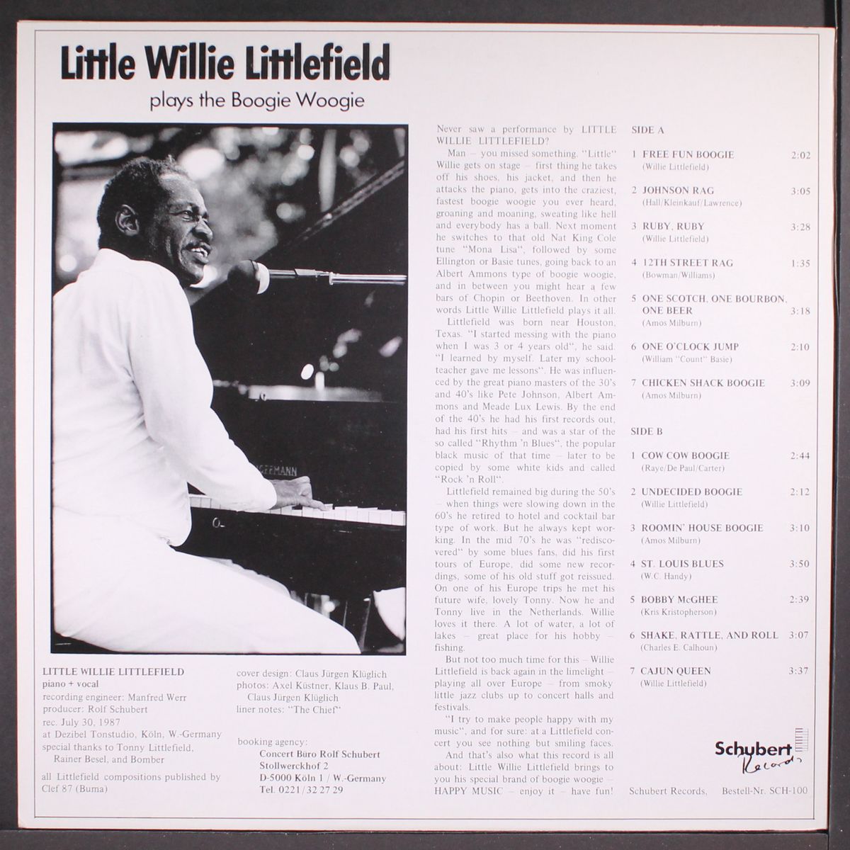 plays the boogie woogie by LITTLE WILLIE LITTLEFIELD