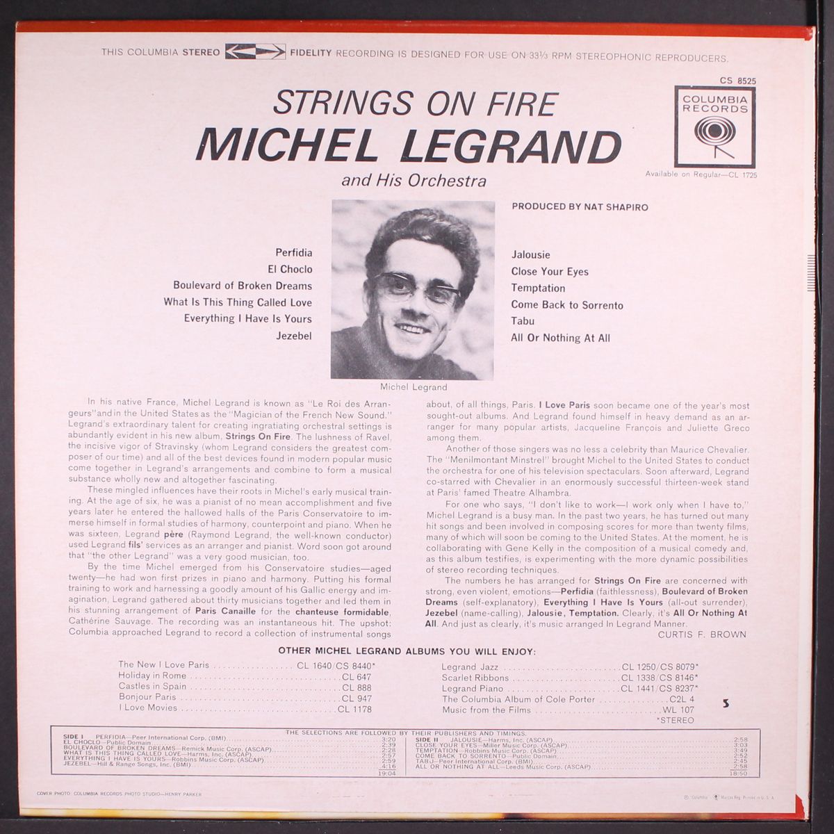 strings on fire by MICHEL LEGRAND