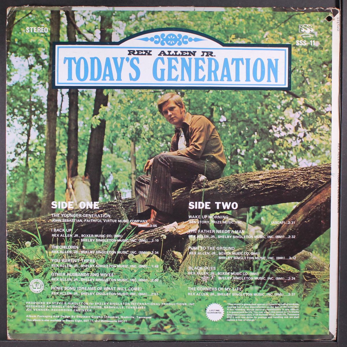 today's generation by REX ALLEN .JR.
