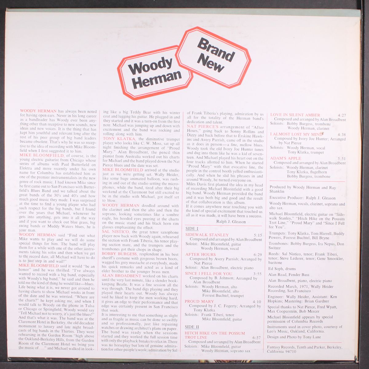brand new by WOODY HERMAN