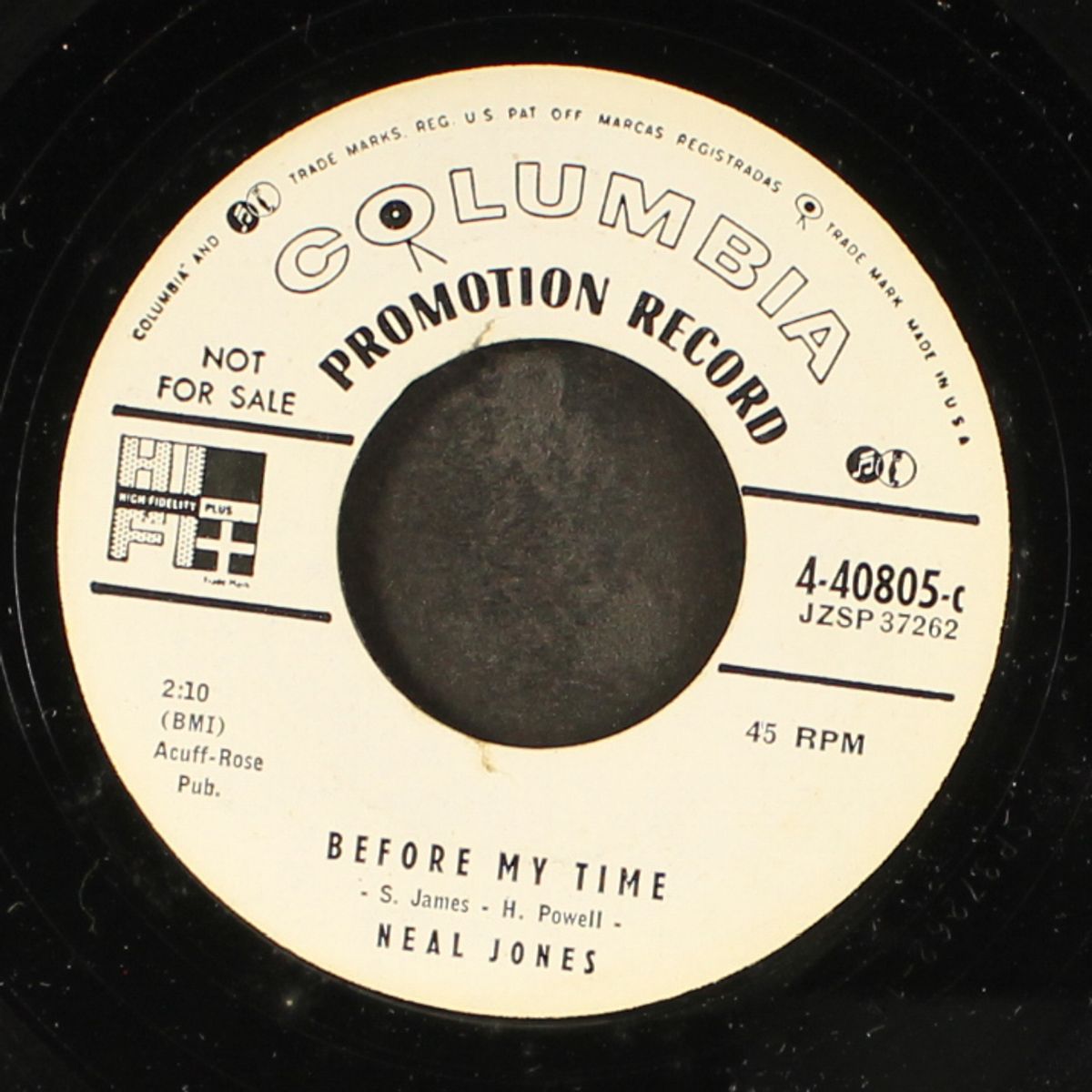 you can't unkiss that kiss / before my time by NEAL JONES