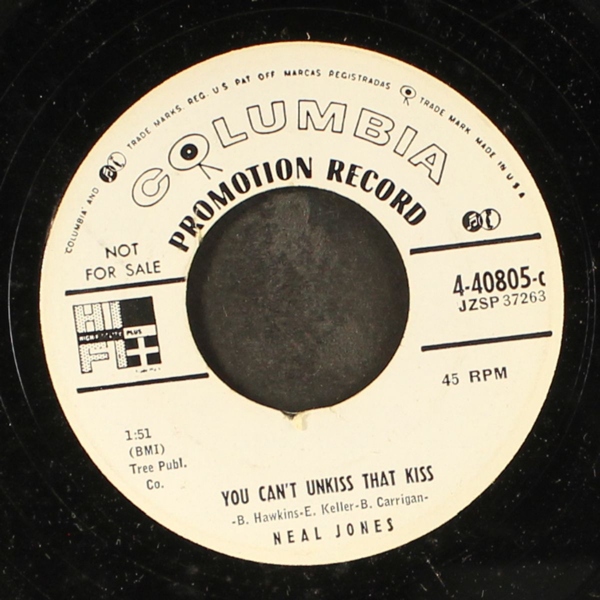 you can't unkiss that kiss / before my time by NEAL JONES