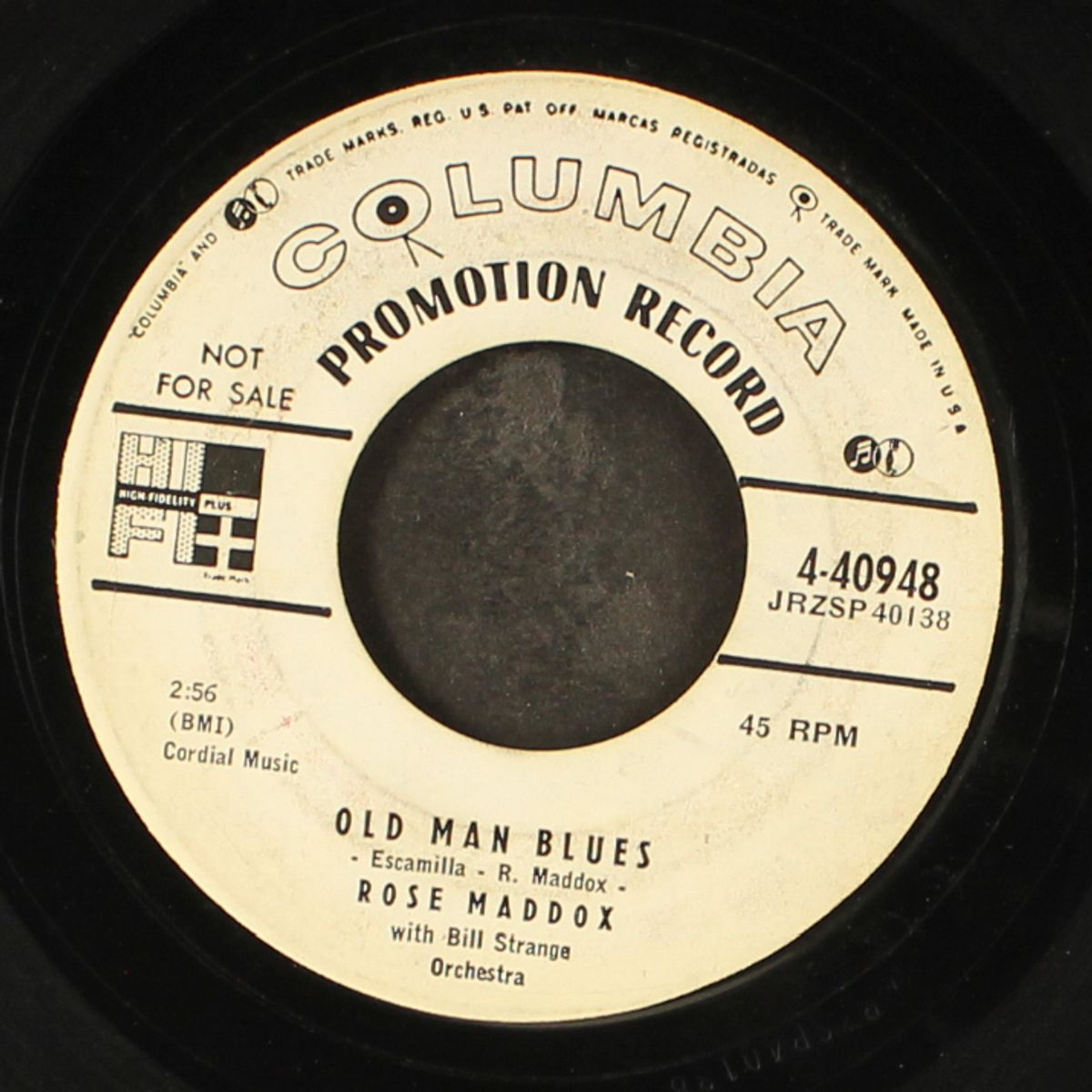 tomorrow land / old man blues by ROSE MADDOX