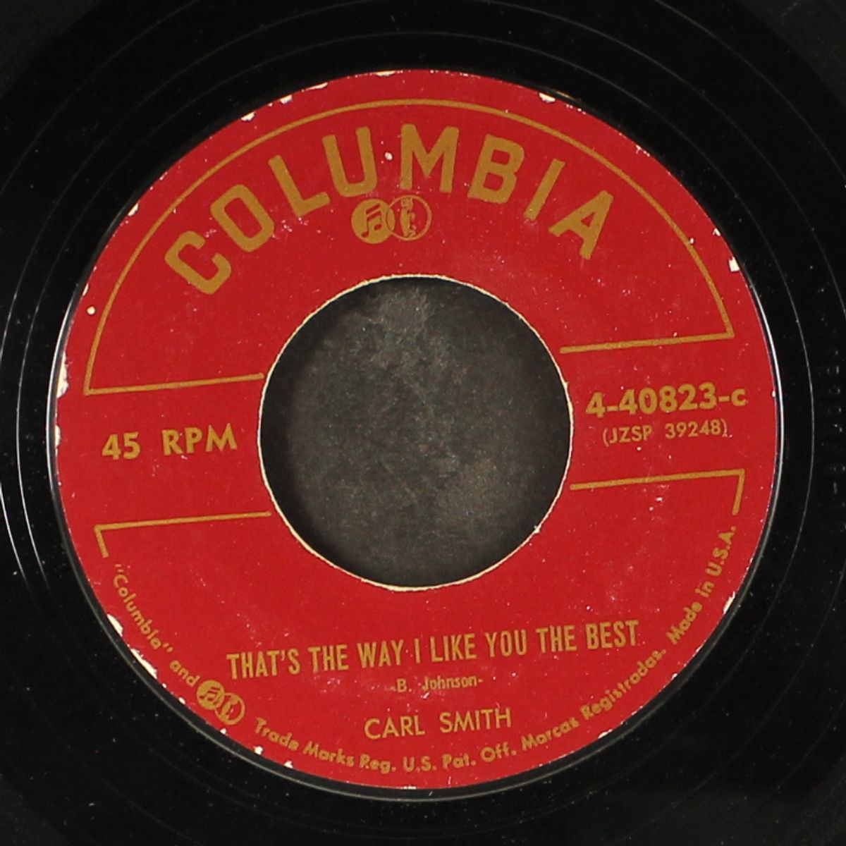 you can't hurt me anymore / that's the way i like you the best by CARL SMITH