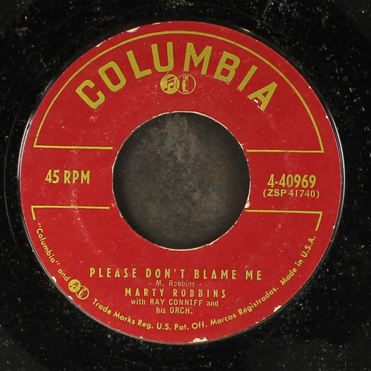 please don't blame me / teen-age dream by MARTY ROBBINS