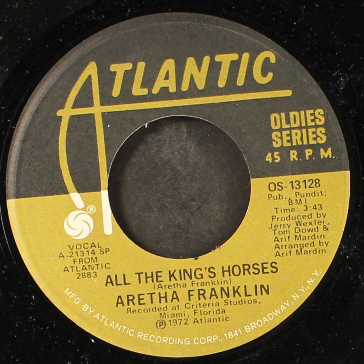 all the king's horses / gentle on my mind by ARETHA FRANKLIN