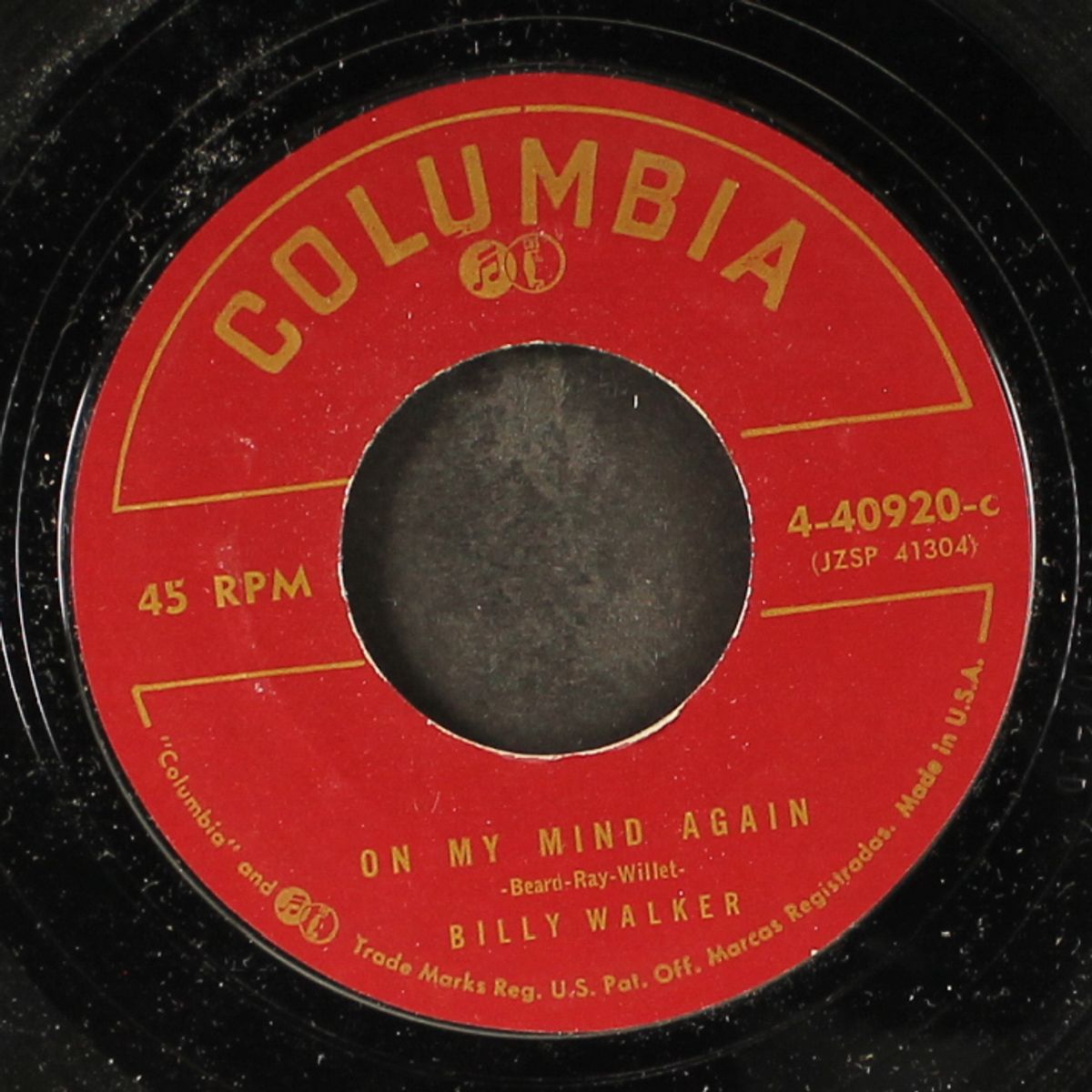 on my mind again / viva la matador! by BILLY WALKER
