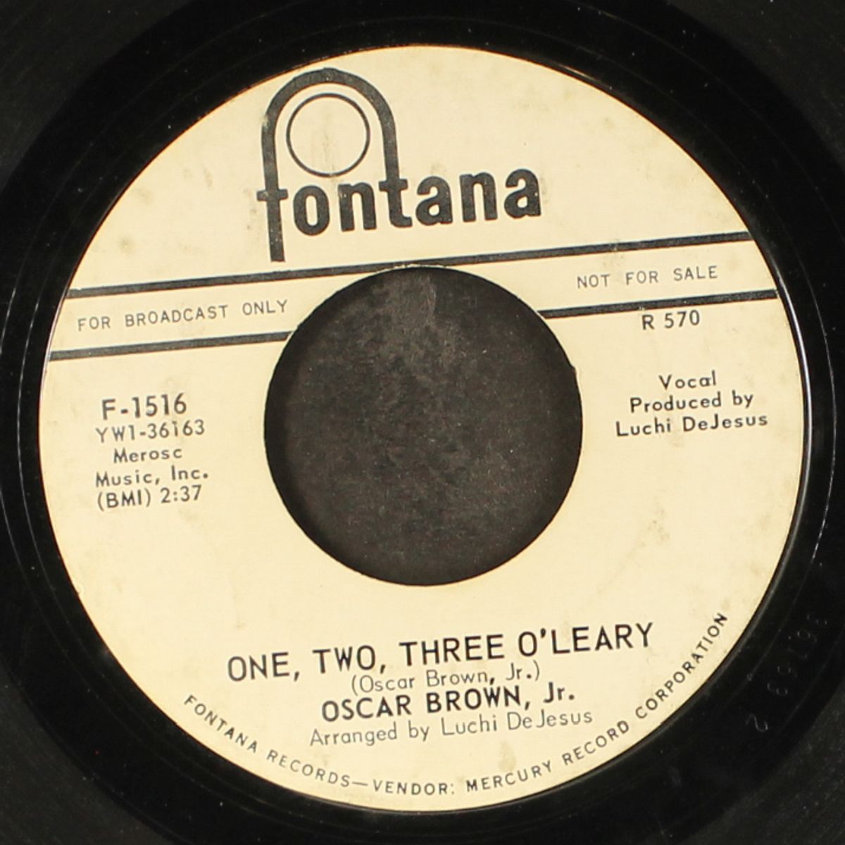 the joker / one, two, three o'leary by OSCAR BROWN, JR.