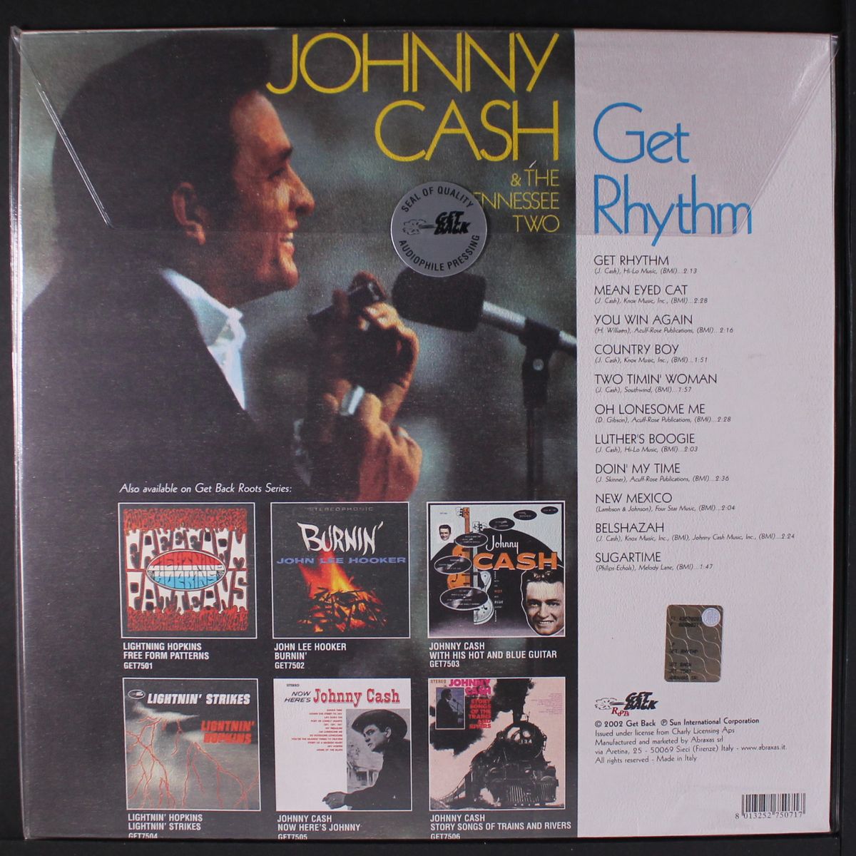 get rhythm by JOHNNY CASH