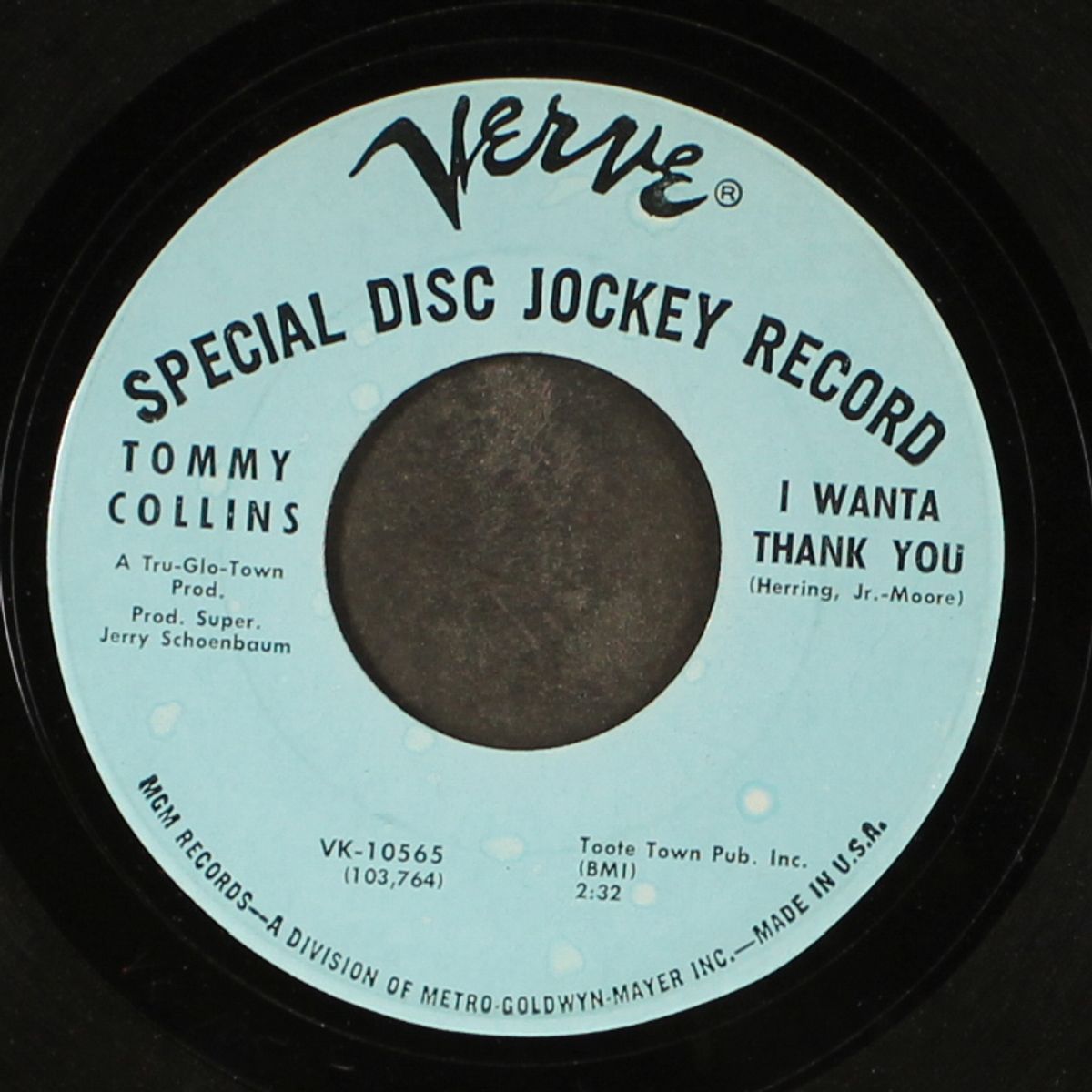i wanta thank you / oh what i'd give by TOMMY COLLINS