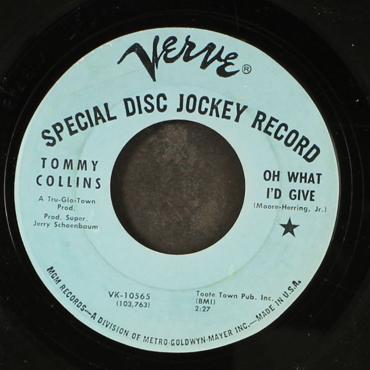i wanta thank you / oh what i'd give by TOMMY COLLINS