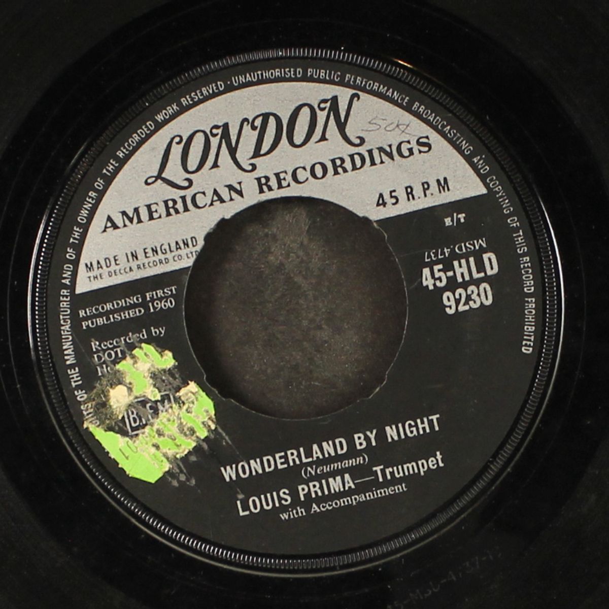 wonderland by night / ol' man mose by LOUIS PRIMA