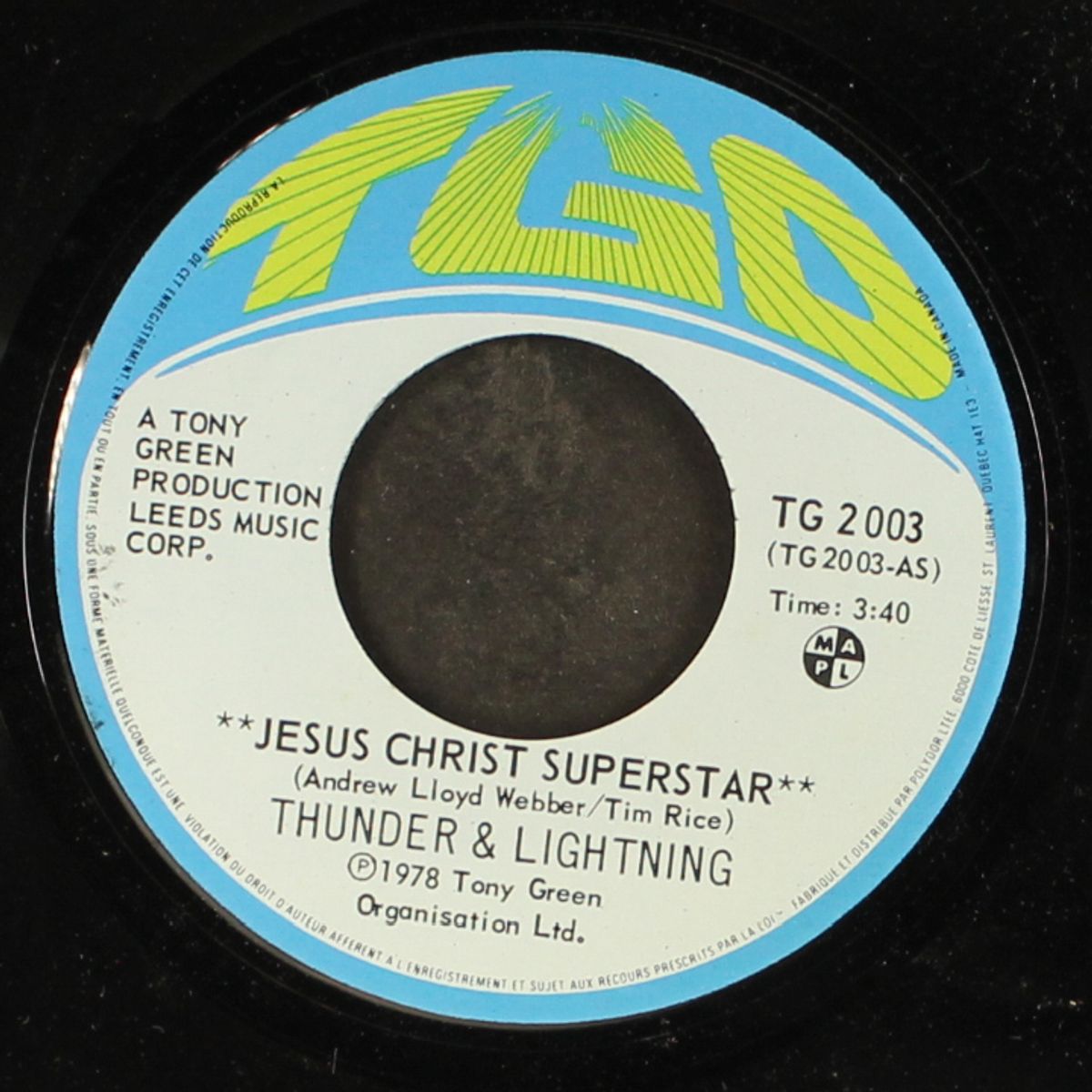 jesus christ superstar by THUNDER & LIGHTNING