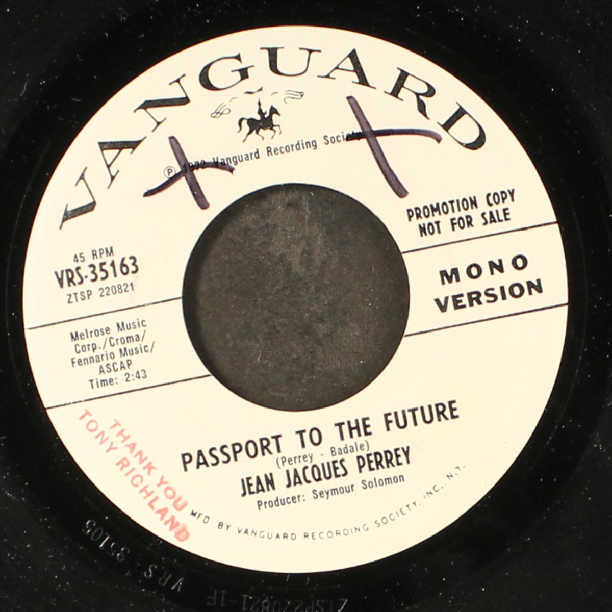 passport to the future / mono by JEAN JACQUES PERREY