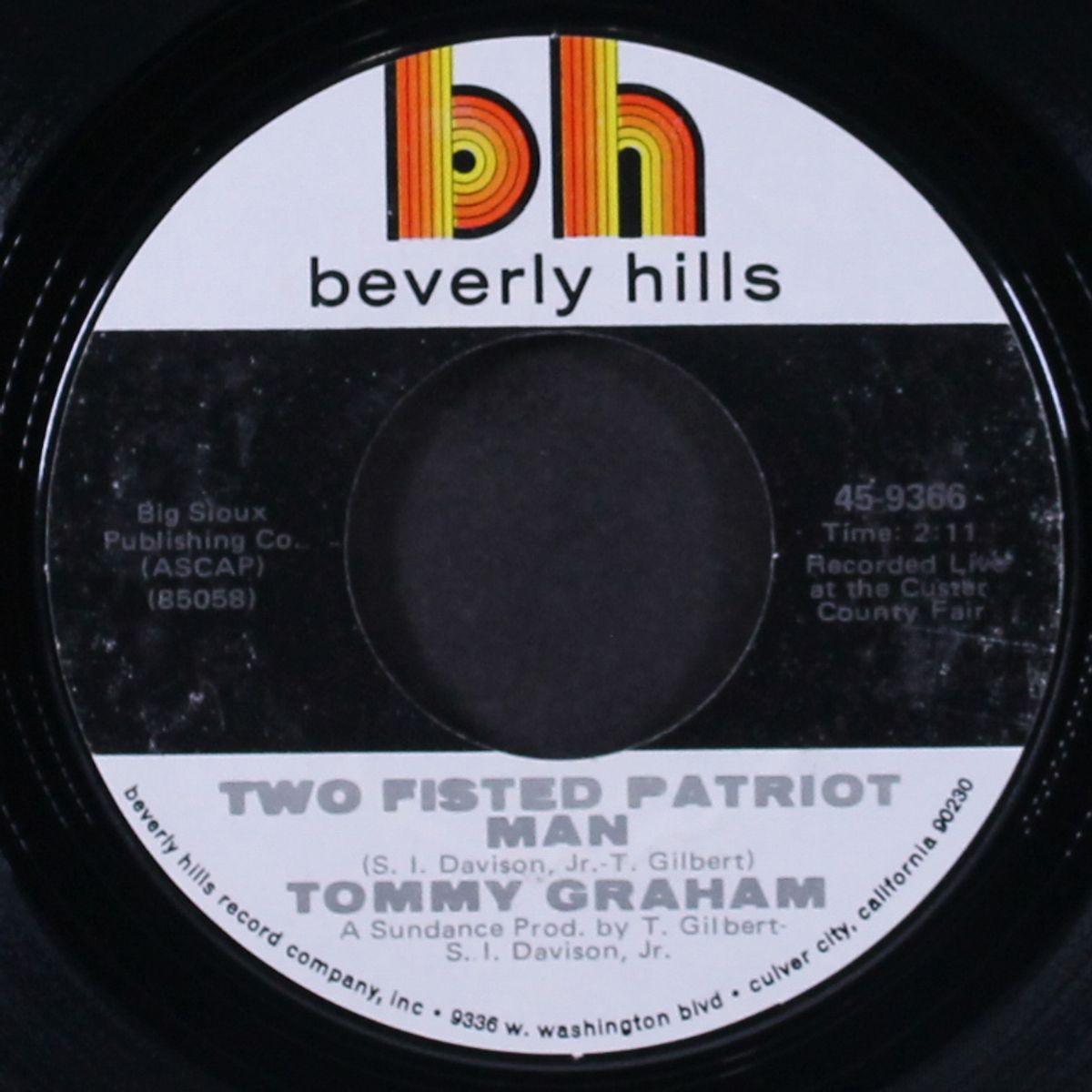 two fisted patriot man / here i go crying again by TOMMY GRAHAM