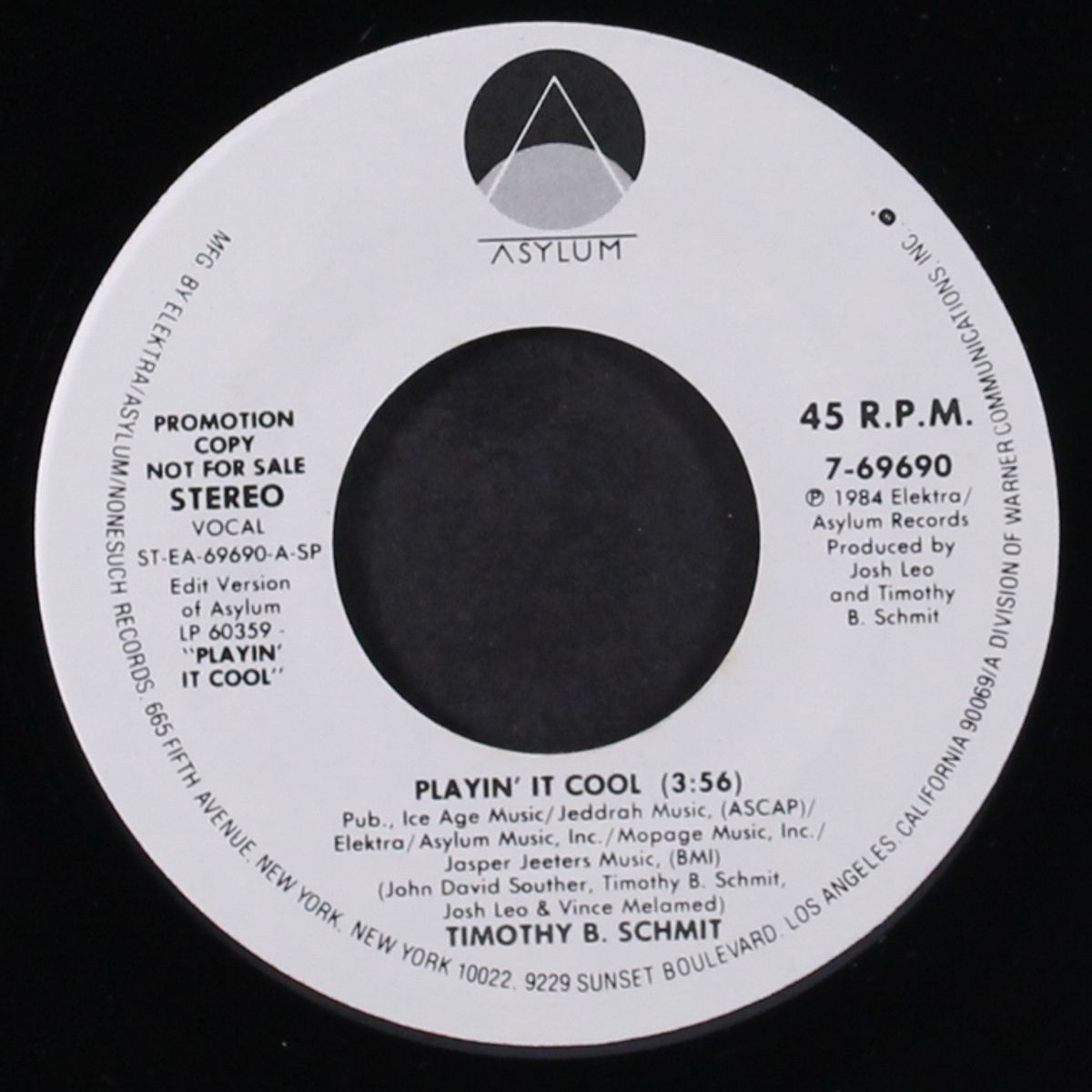 playin' it cool / same by TIMOTHY B. SCHMIT