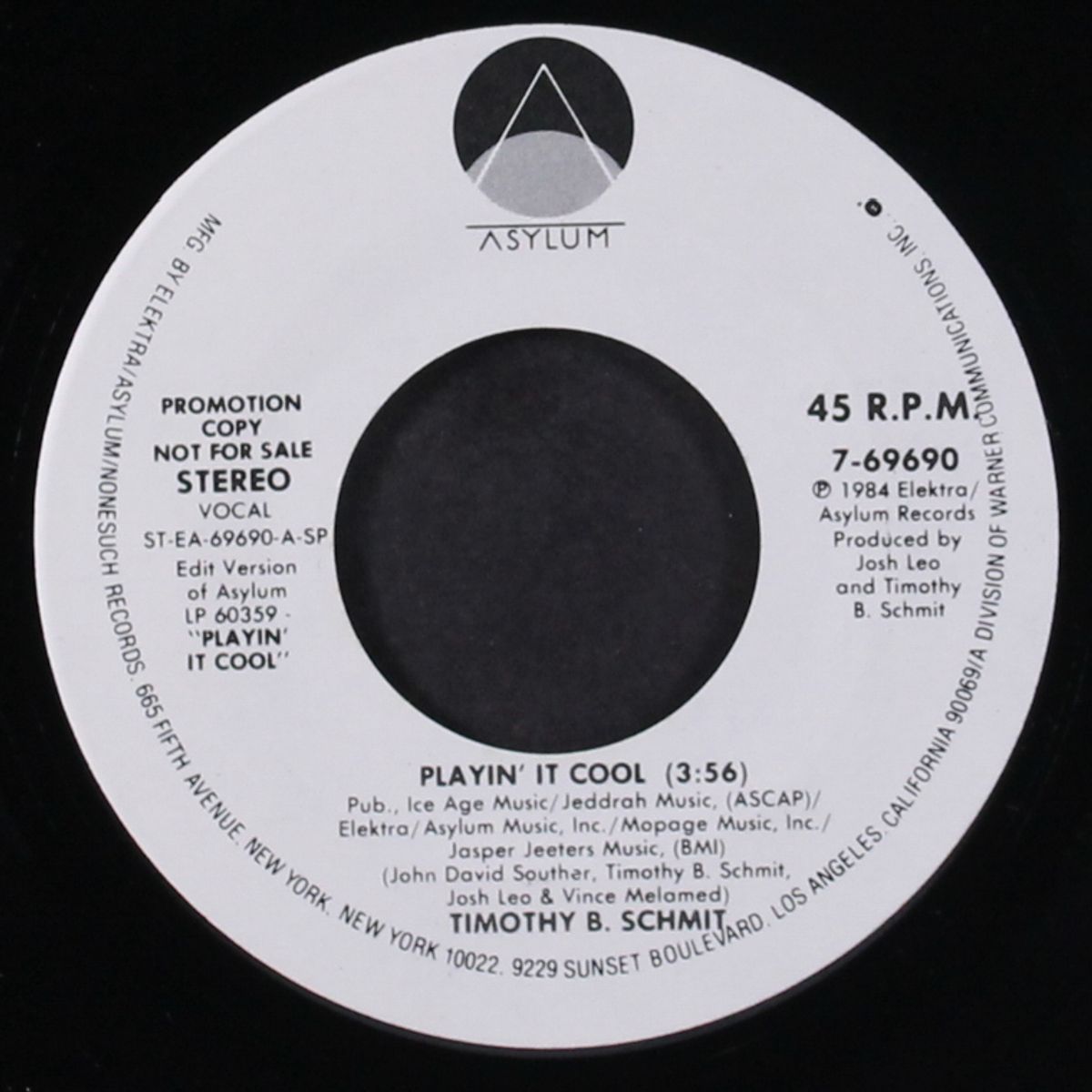 playin' it cool / same by TIMOTHY B. SCHMIT