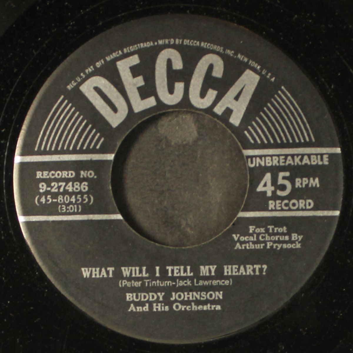 dr. jive jives / what will i tell my heart by BUDDY JOHNSON