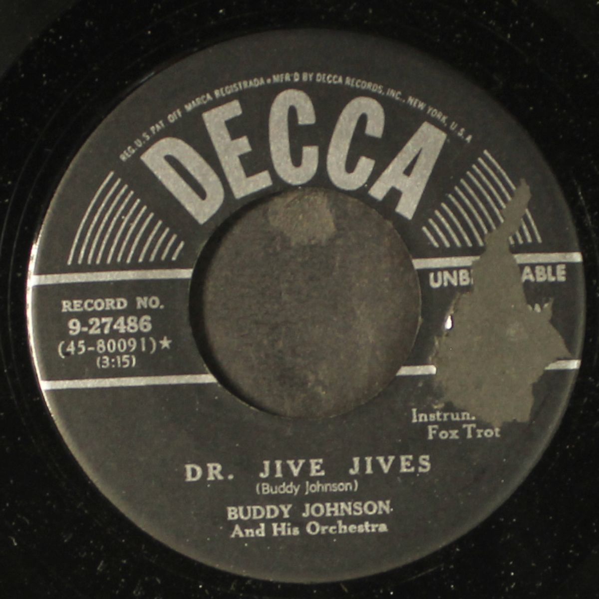 dr. jive jives / what will i tell my heart by BUDDY JOHNSON