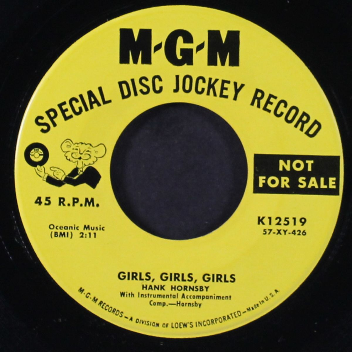 the legend of the birds and bees / girls, girls, girls by HANK HORNSBY