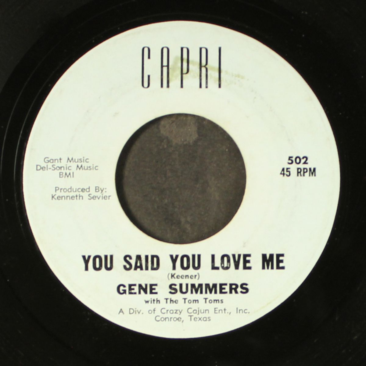 blue diamond / you said you loved me by GENE SUMMERS