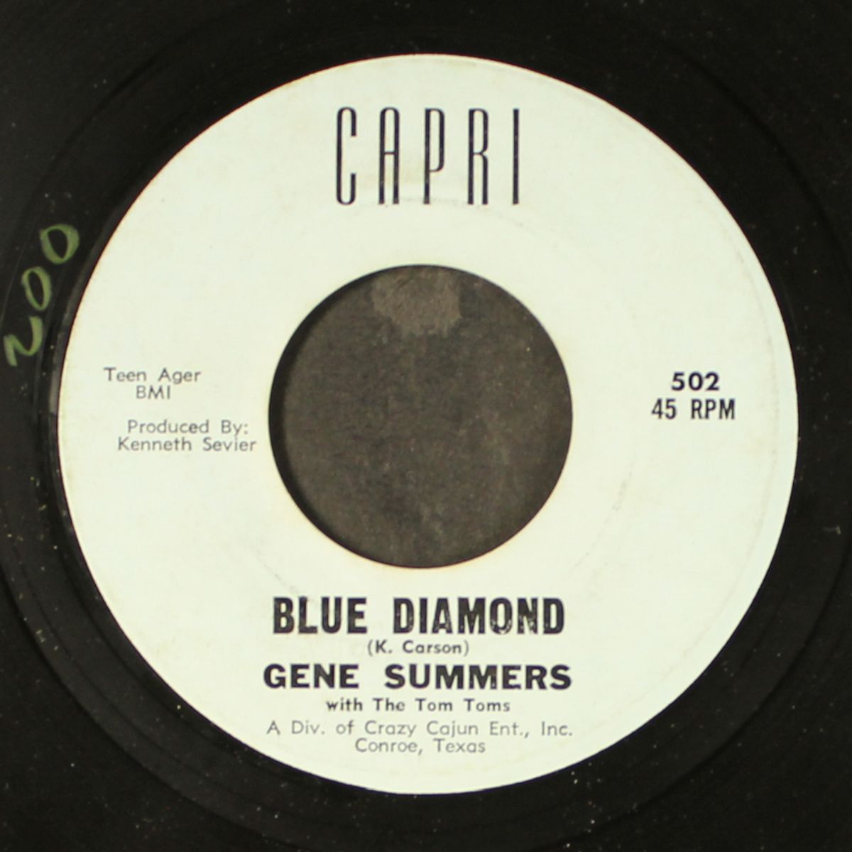 blue diamond / you said you loved me by GENE SUMMERS