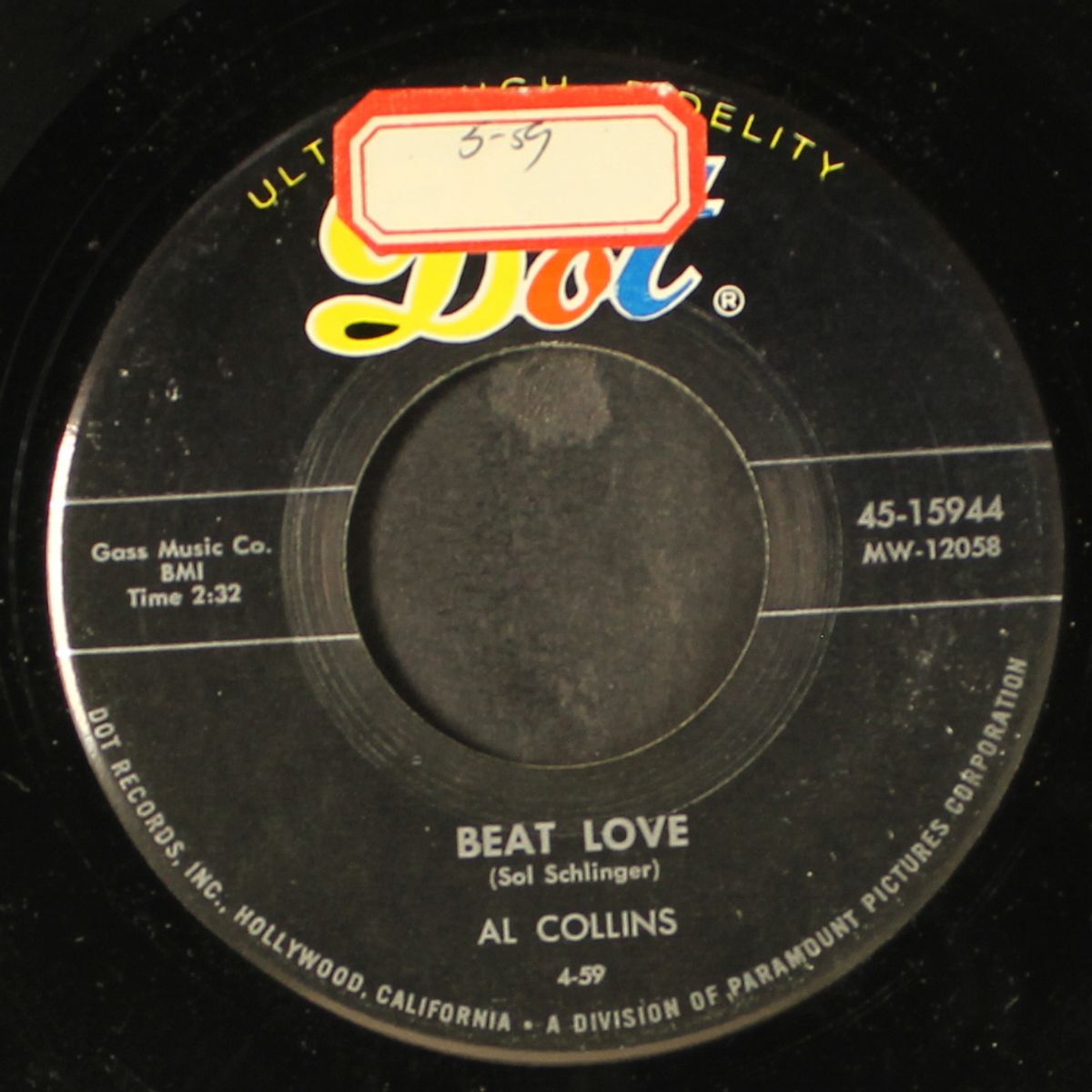 prehistoric hop / beat love by AL COLLINS