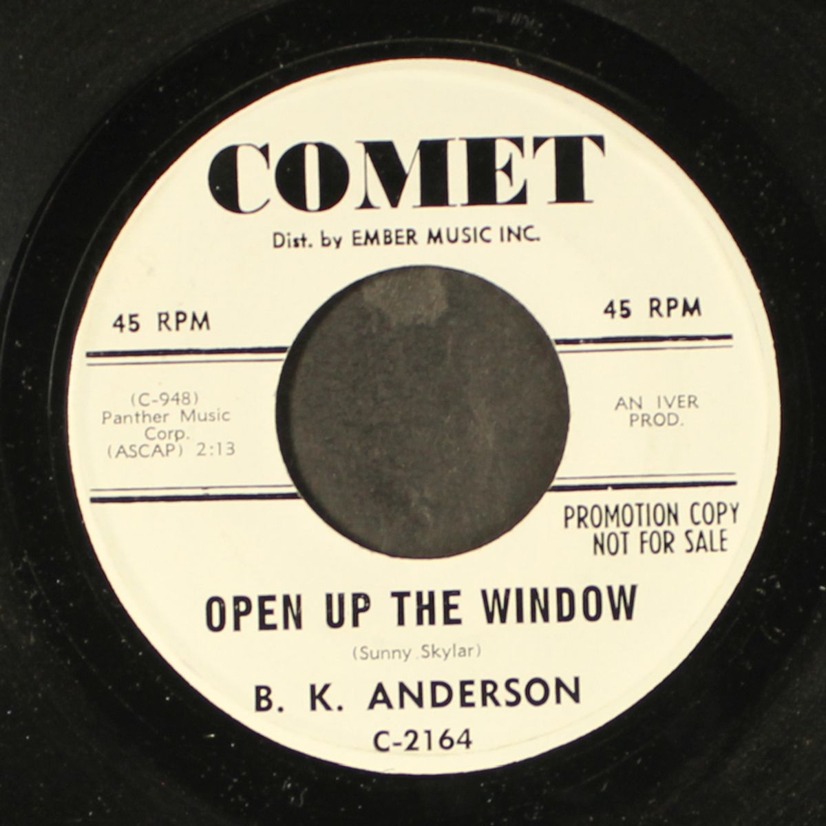 open up the window / mother in law cha cha by B.K. ANDERSON