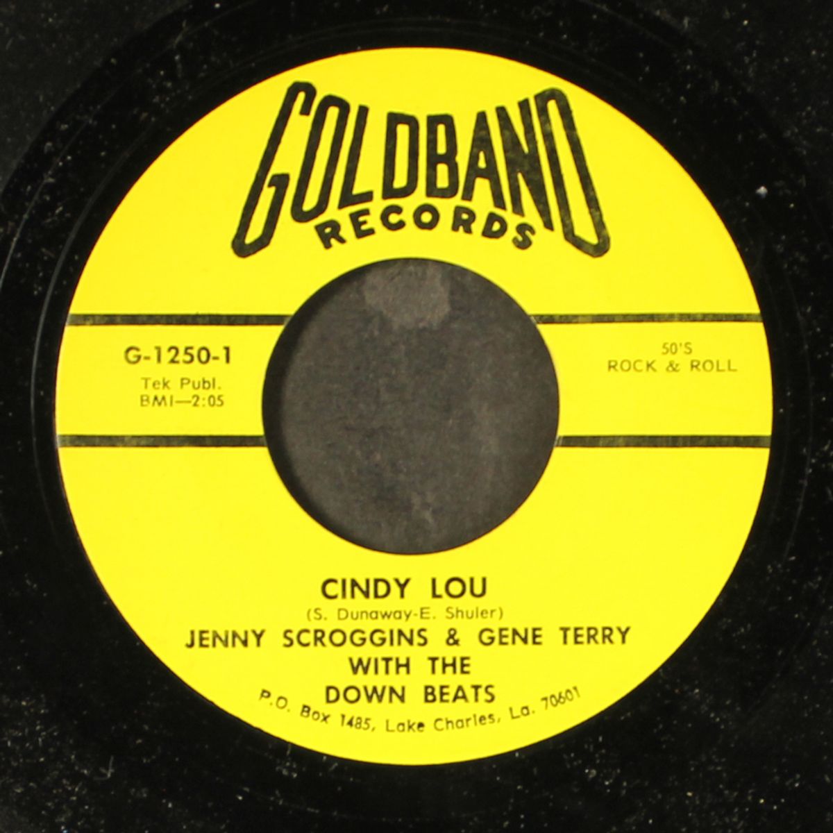 cindy lou / what can i do i still love you by JENNY SCROGGINS & GENE TERRY W/ DOWNBEATS