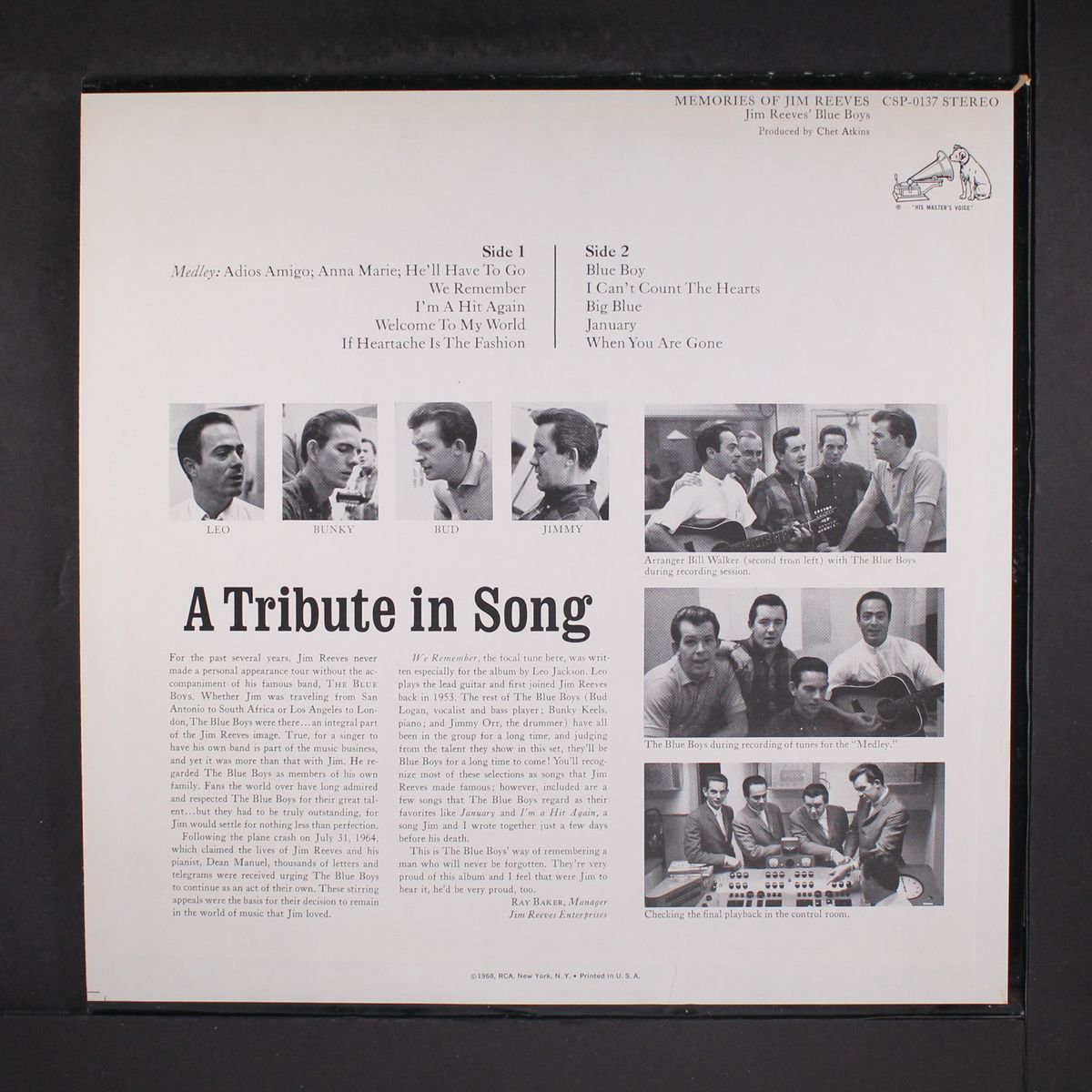 memories of jim reeves by BLUE BOYS