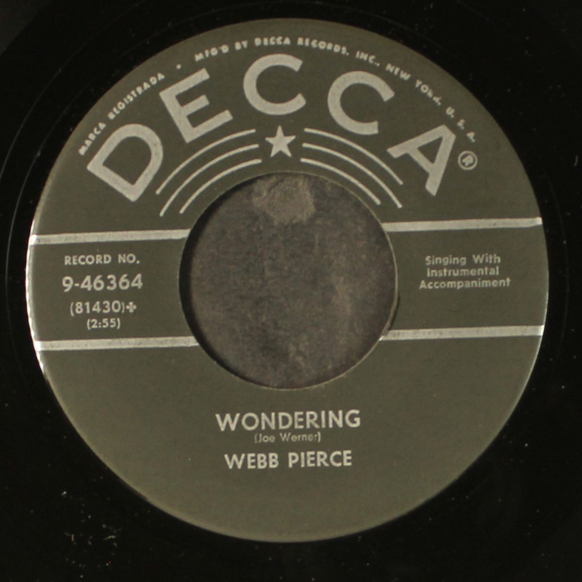 new silver bells / wondering by WEBB PIERCE