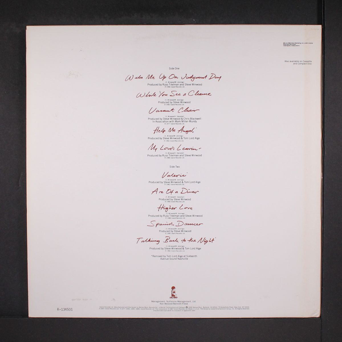 chronicles by STEVE WINWOOD