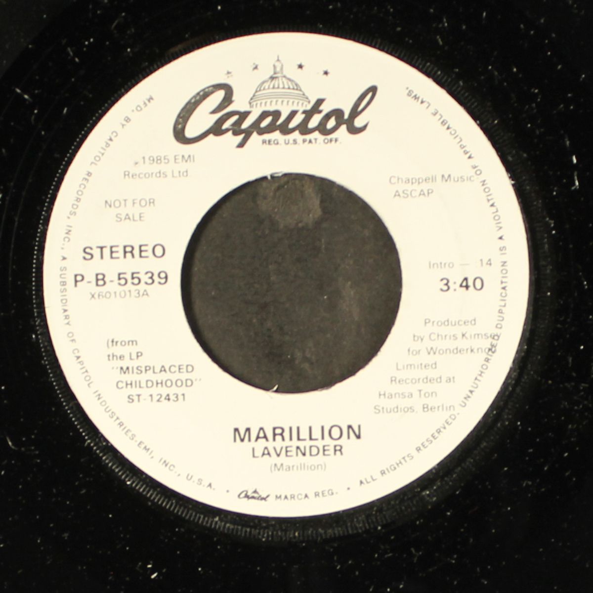 lavender / same by MARILLION