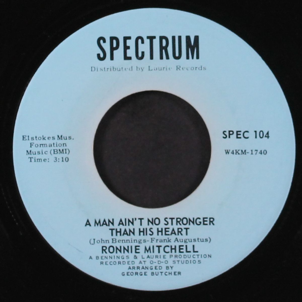 hang loose / a man ain't no stranger than his heart by RONNIE MITCHELL