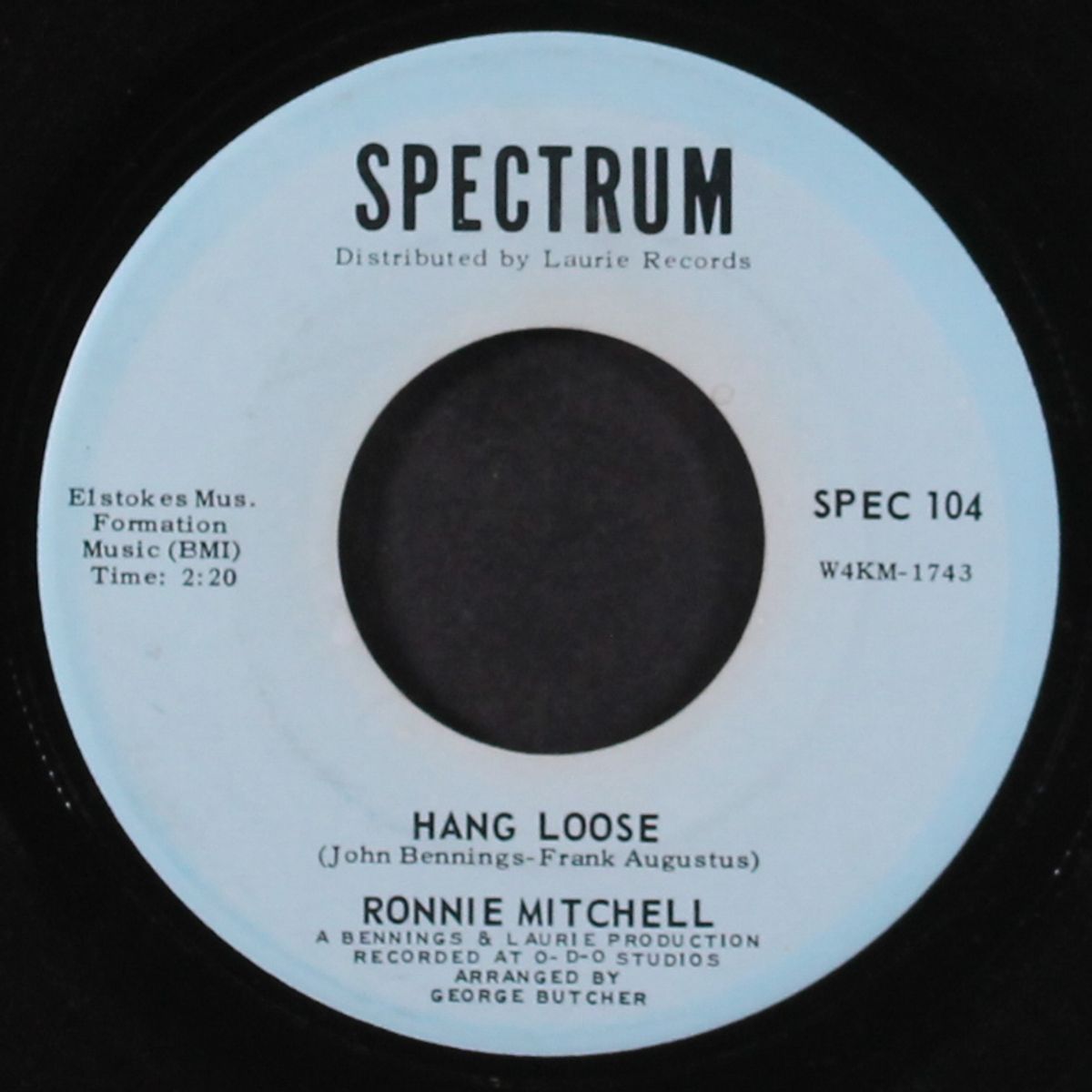 hang loose / a man ain't no stranger than his heart by RONNIE MITCHELL