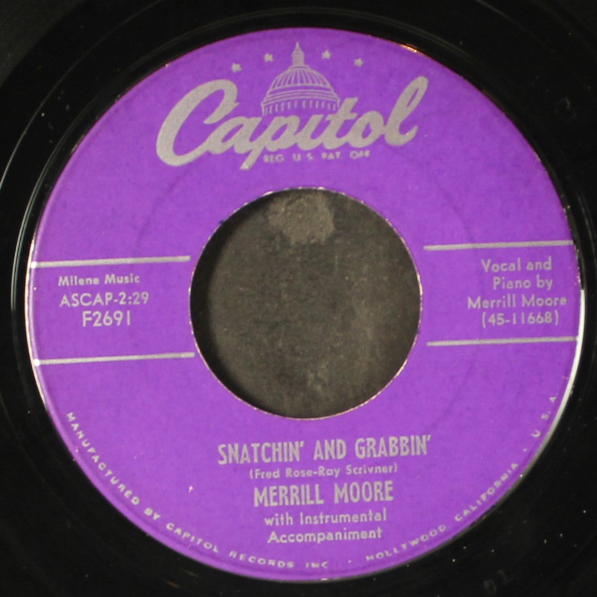 snatchin' and grabbin' / sweet jennie lee! by MERRILL MOORE