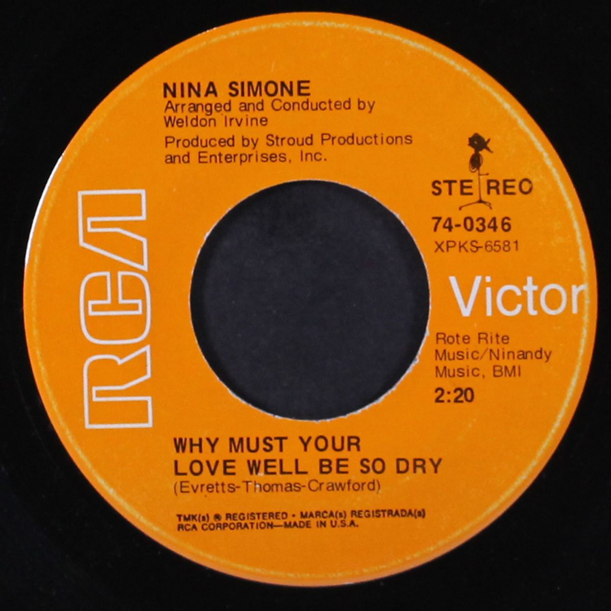 whatever i am (you made me) / why must your love well be so dry by NINA SIMONE