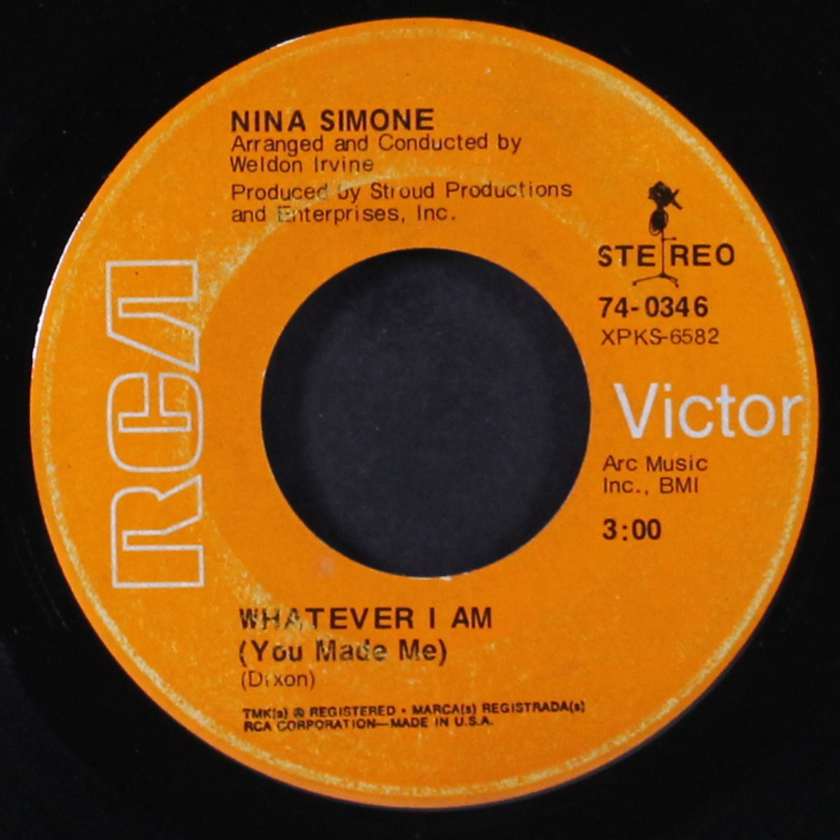 whatever i am (you made me) / why must your love well be so dry by NINA SIMONE