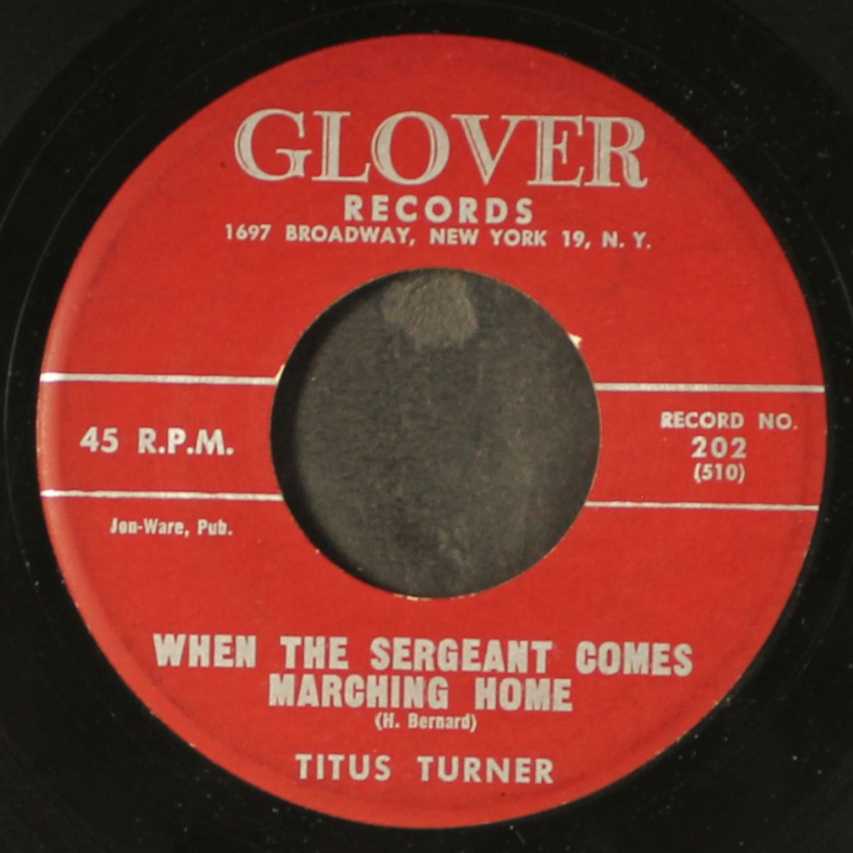 up jumps the devil / when the sergeant comes marching home by TITUS TURNER