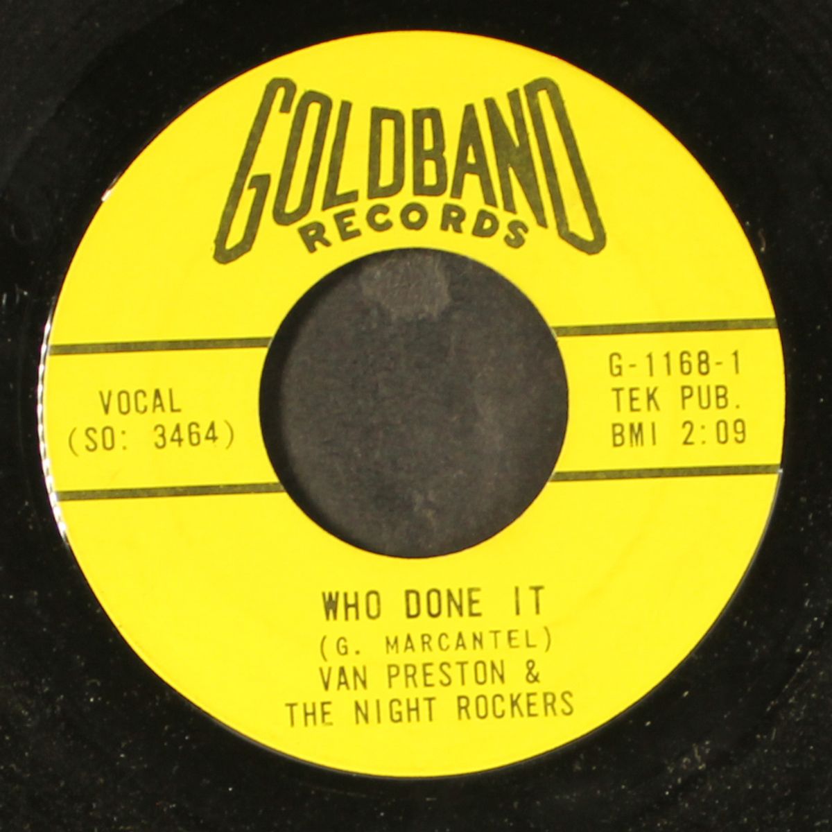 who done it / glow of love by VAN PRESTON & NIGHT ROCKER'S