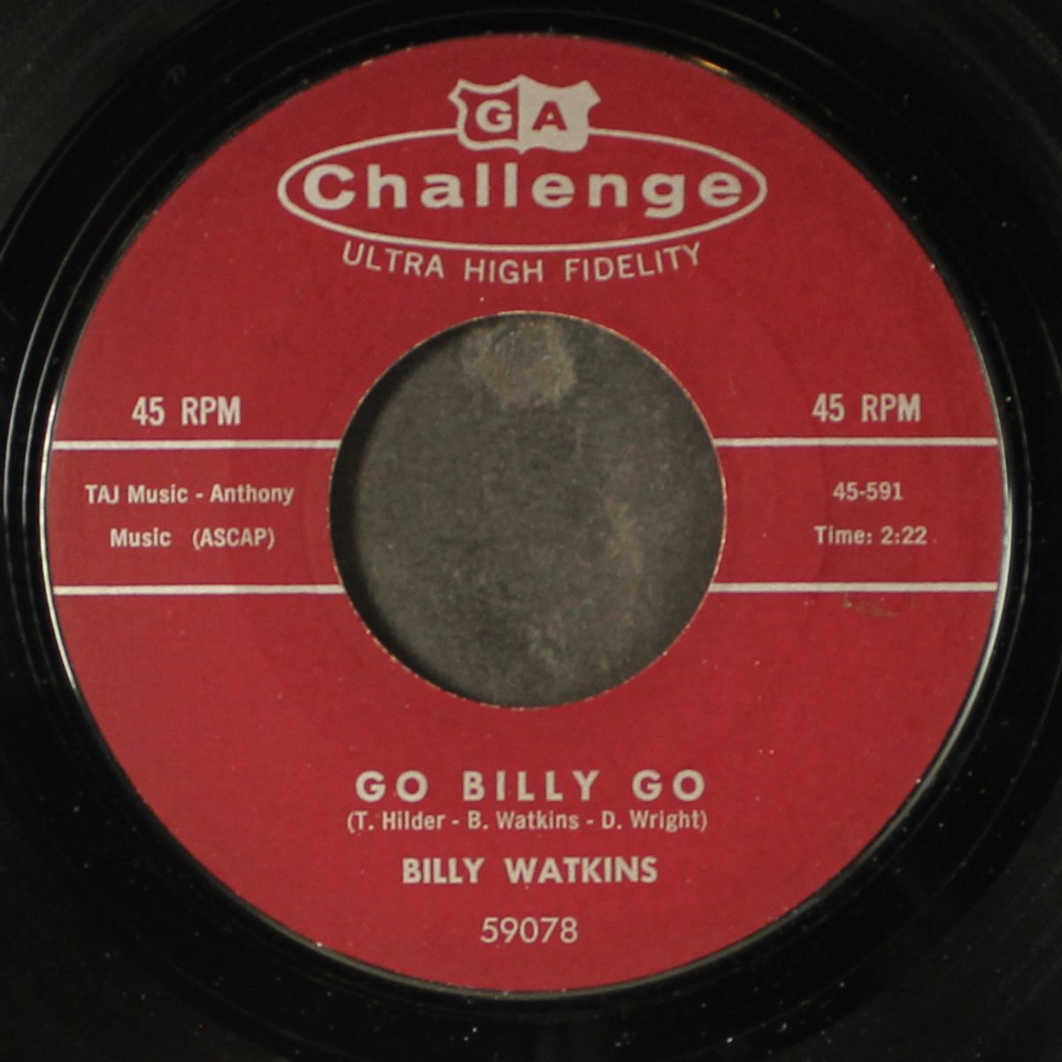 go billy go / the good times by BILLY WATKINS
