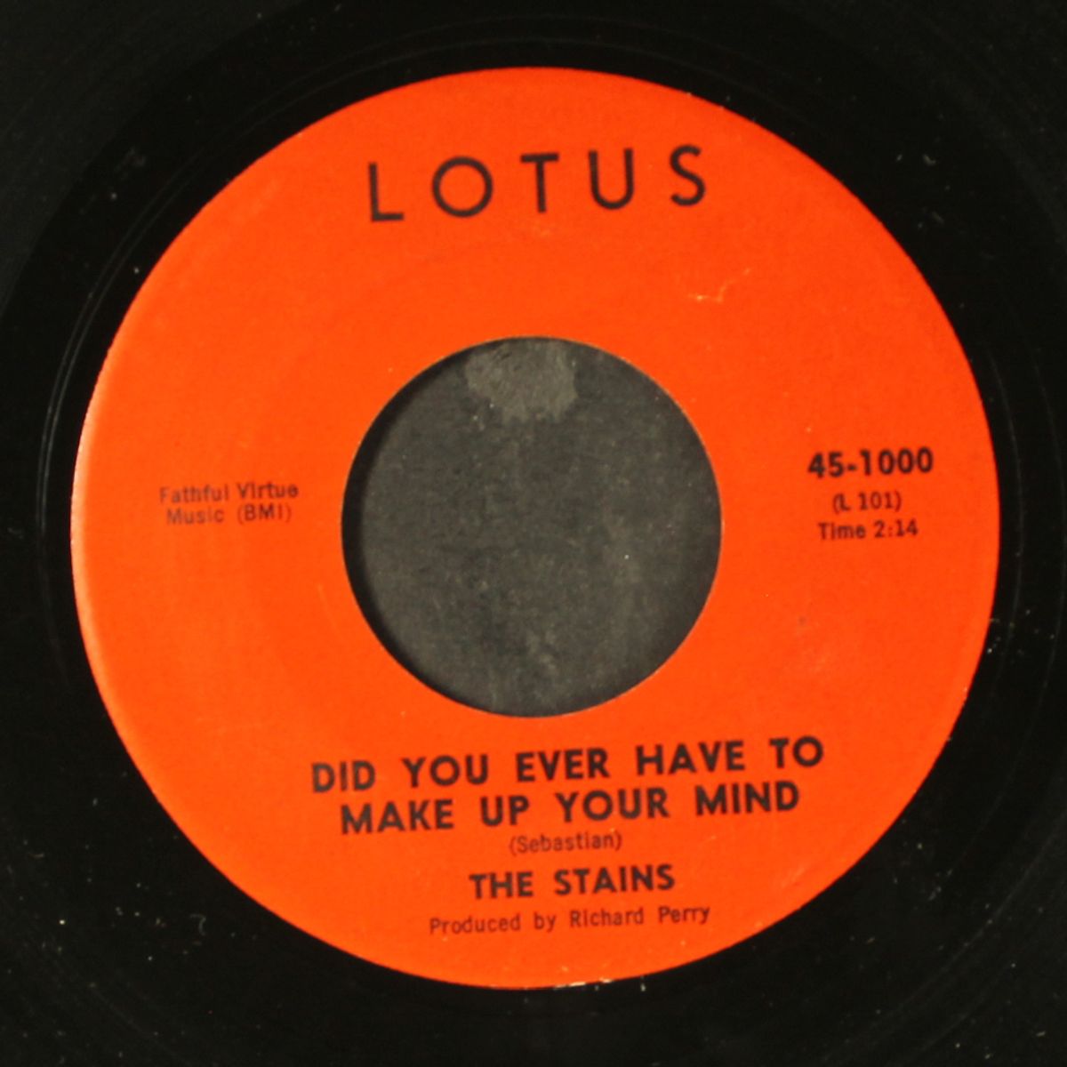 did you ever have to make up your mind / now and then by STAINS