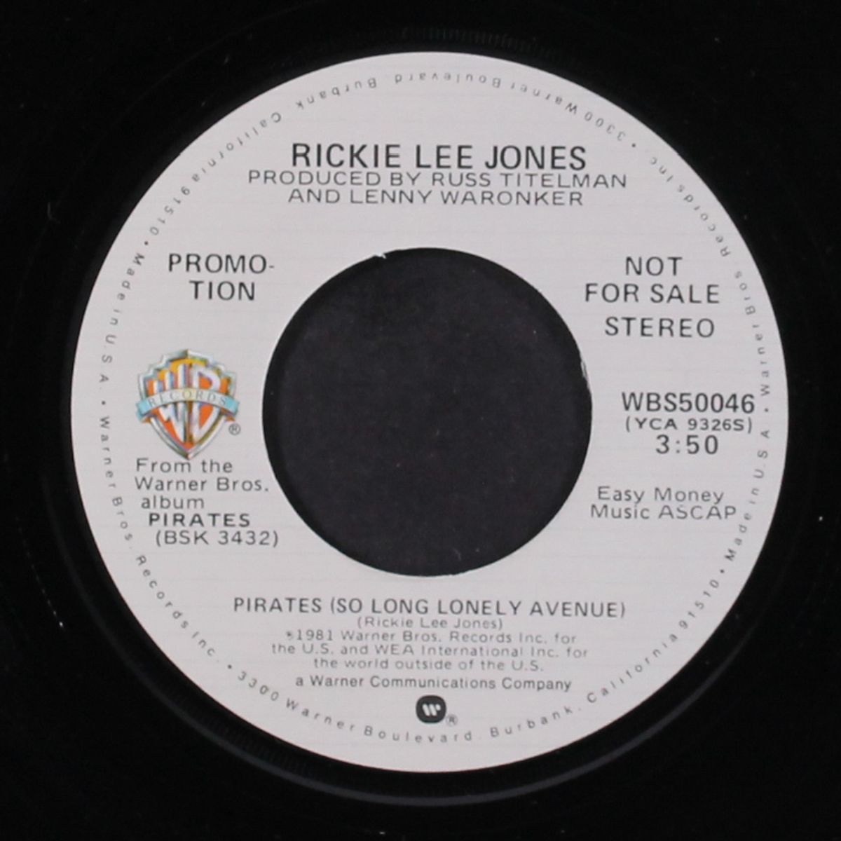 pirates (so long lonely avenue / mono) by RICKIE LEE JONES