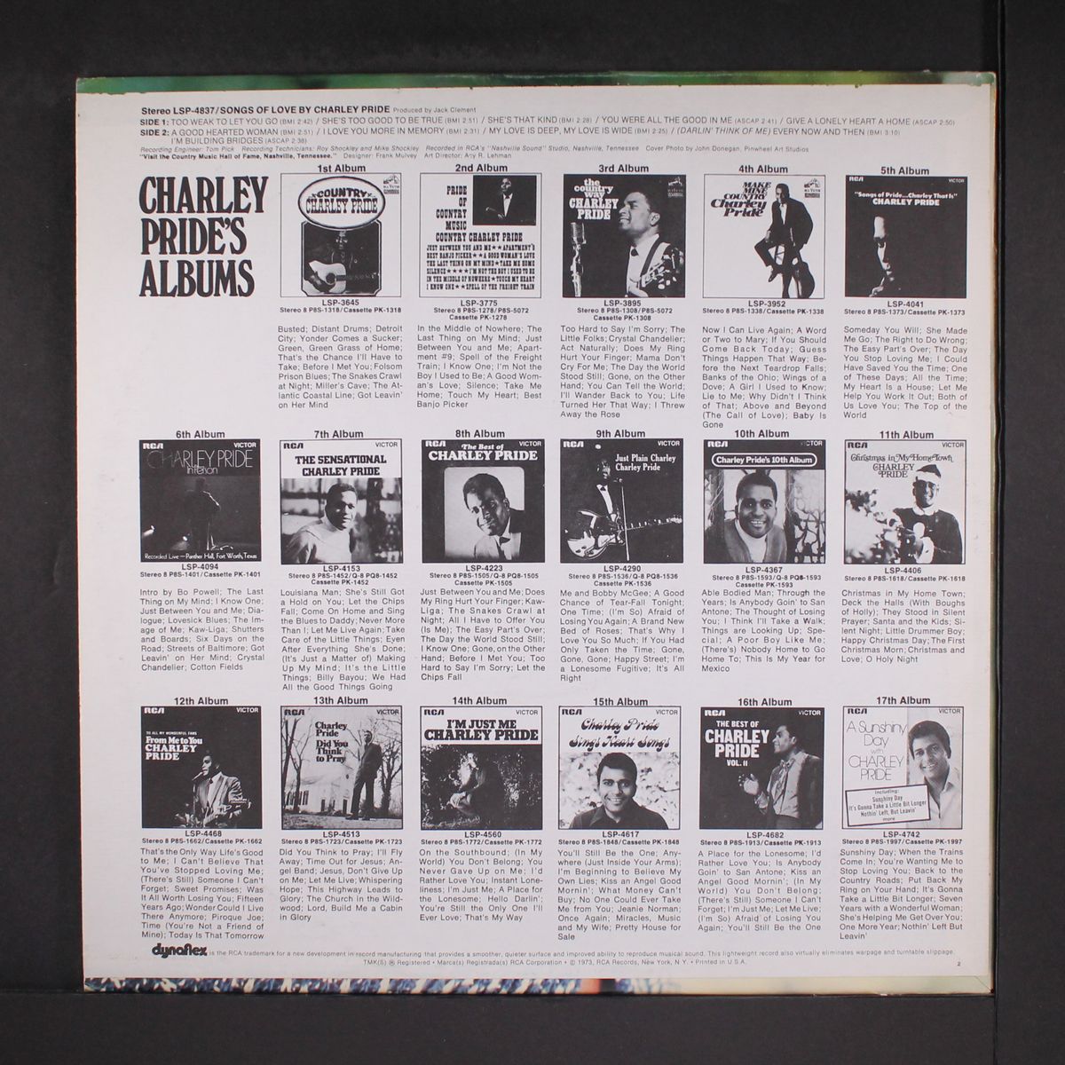 songs of love by by CHARLEY PRIDE