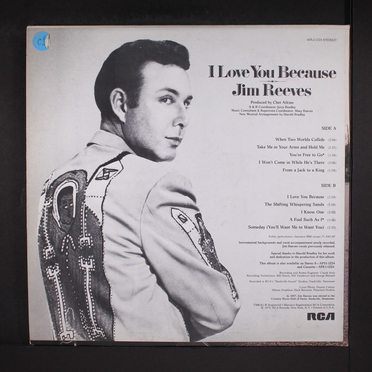 i love you because by JIM REEVES