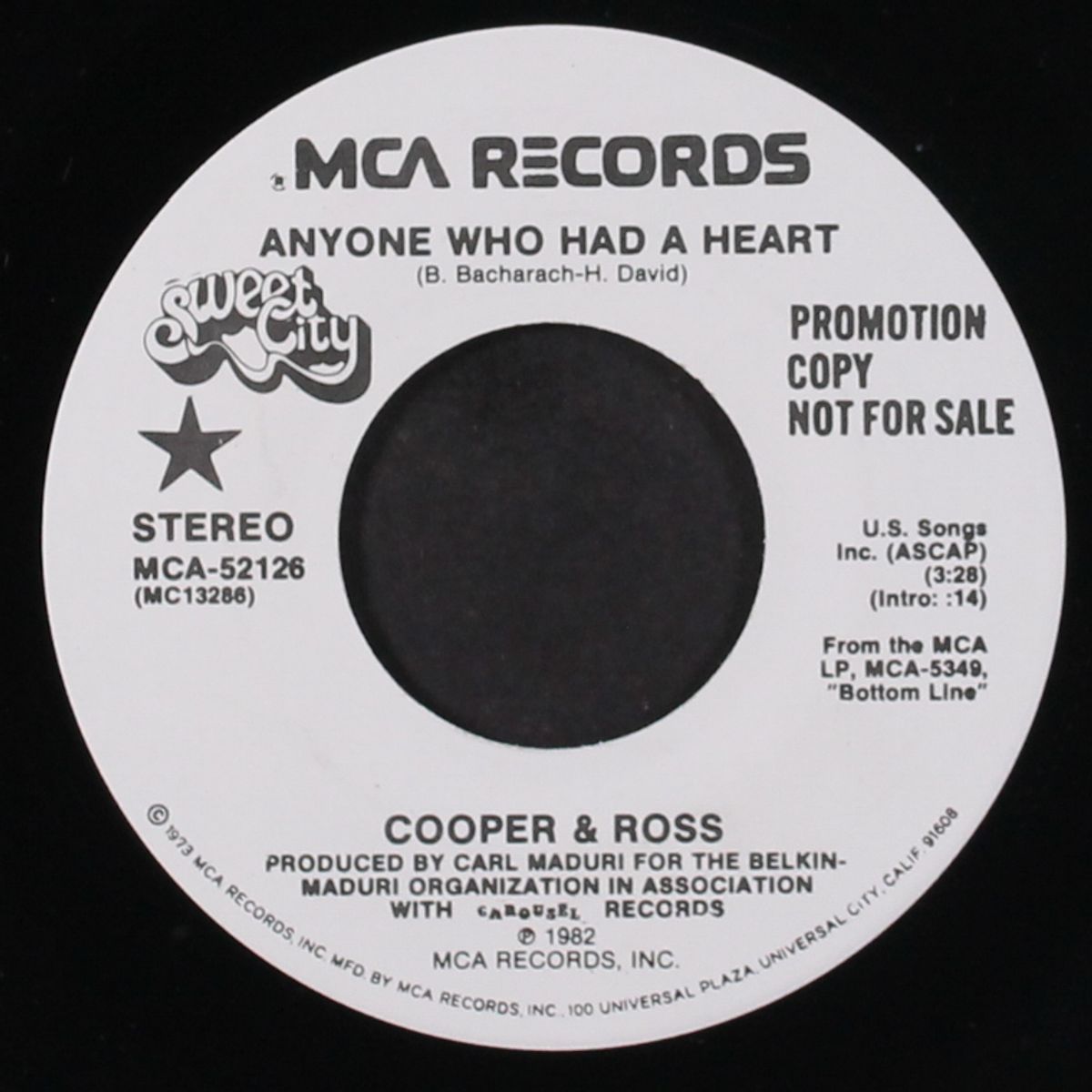 anyone who had a heart / same by COOPER & ROSS